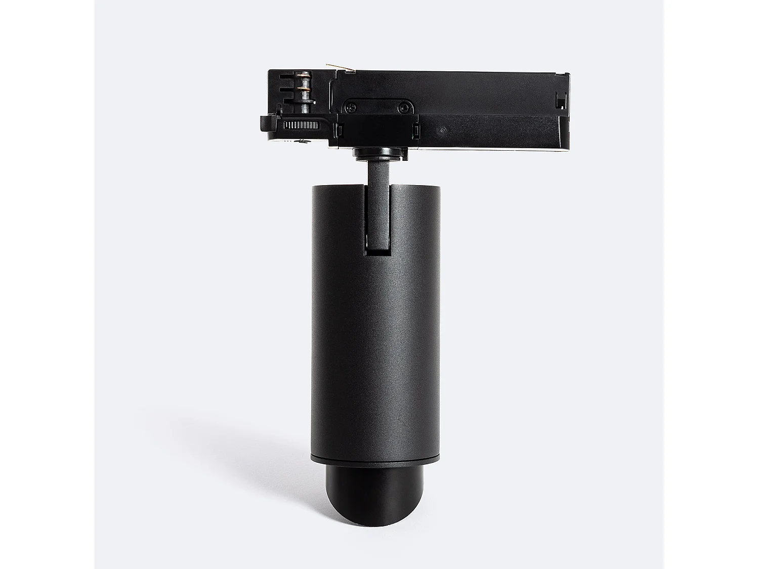 Spot LED Fasano Cylindre Biseau 30W CCT Sélectionnable pour Rail Triphasé Dimmable Noir 2700K - 3200K - 4000K Sélectionnable