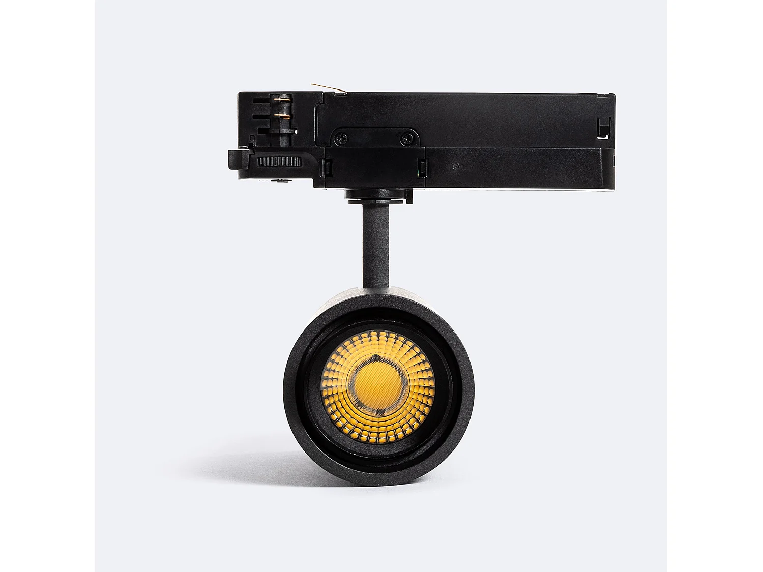 Spot LED Fasano Cylindre Biseau 30W CCT Sélectionnable pour Rail Triphasé Dimmable Noir 2700K - 3200K - 4000K Sélectionnable