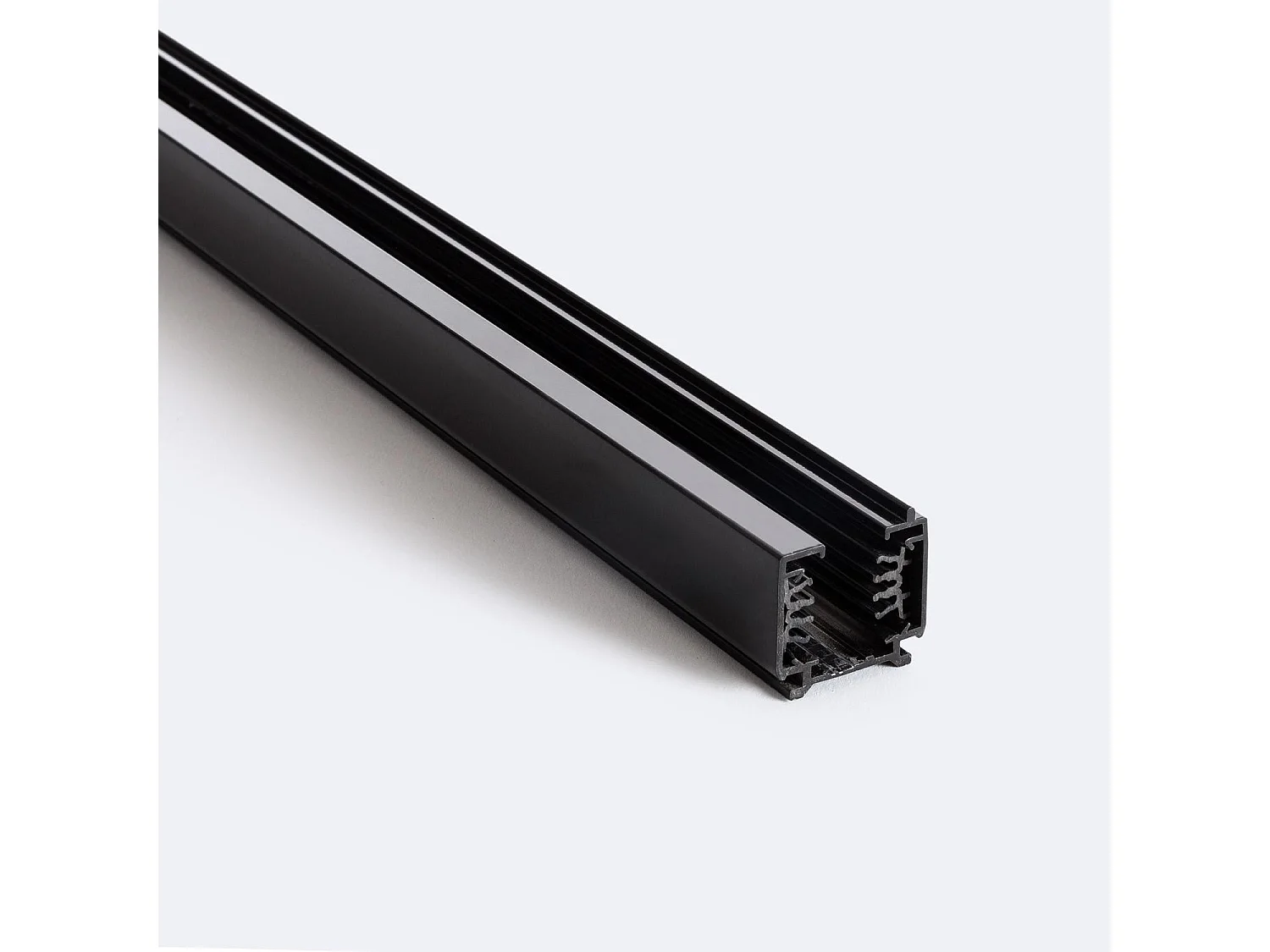 Rail Triphasé DALI pour Spots LED 1 Mètre Noir