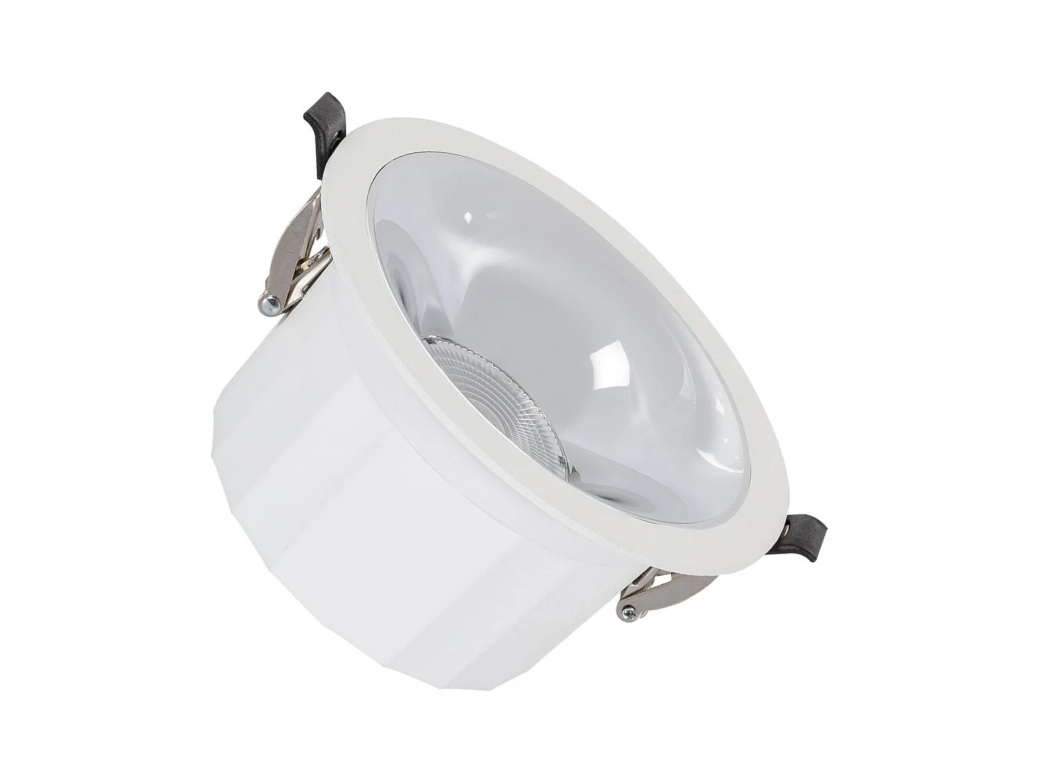 Downlight LED 18W Rond Premium CRI90 LIFUD Coupe Ø 115 mm No Flicker 6000K Blanc froid