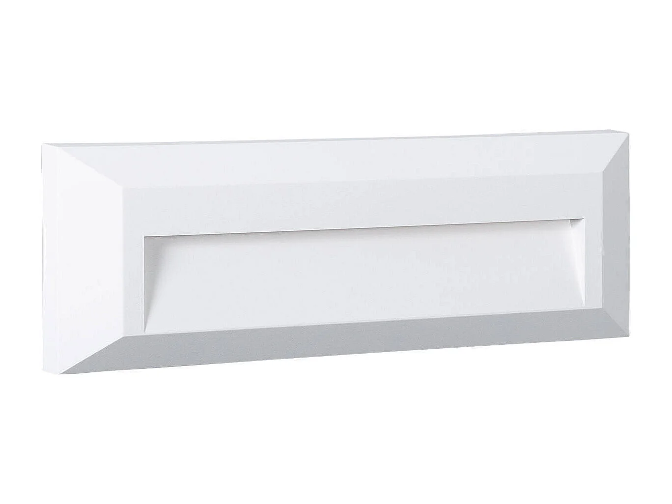 Balise LED Extérieure 2W En Saillie au Mur Rectangulaire Élide Blanche Blanc chaud  2700K