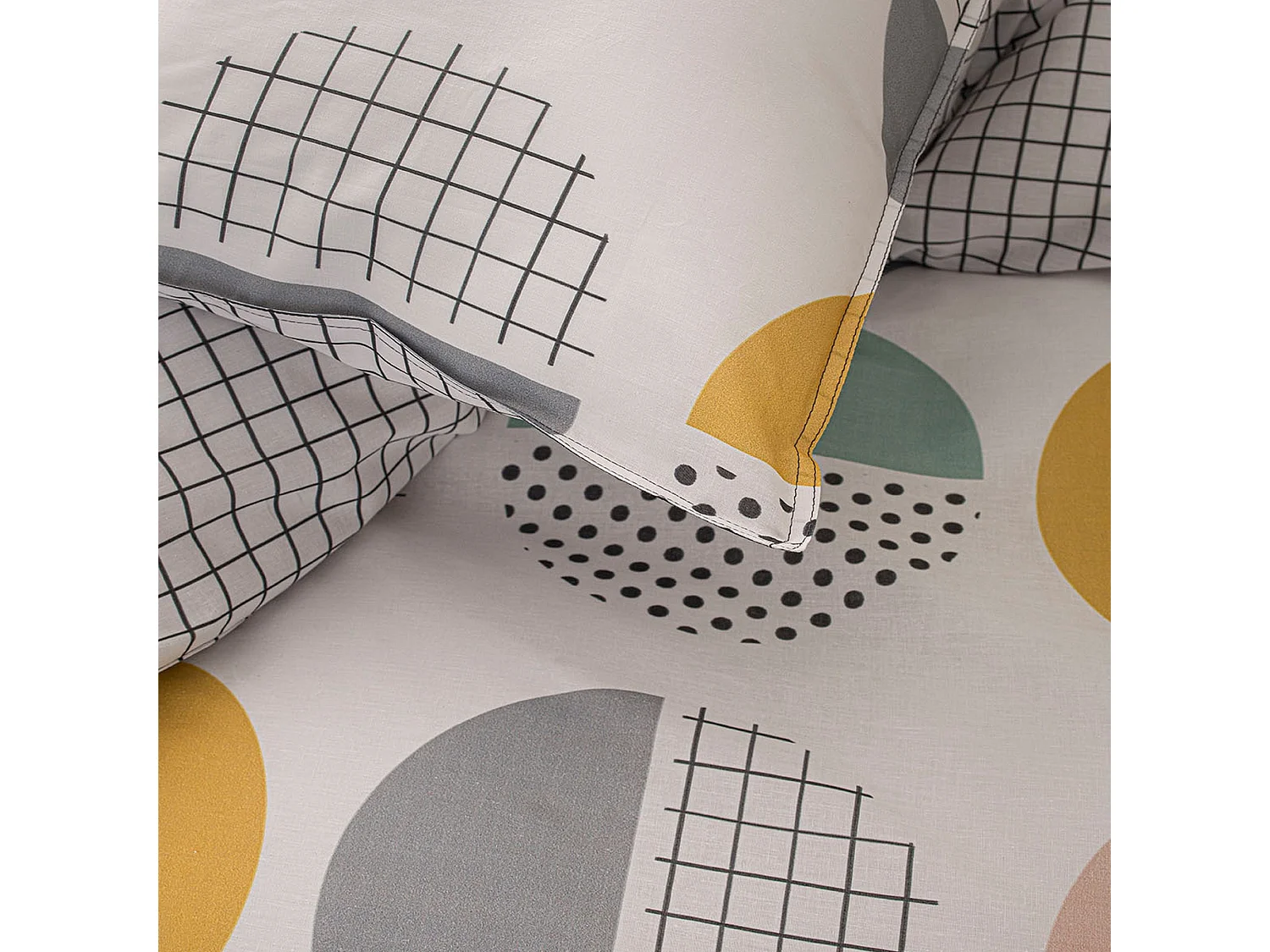 Parure de couette Réversible Today 100% Coton 57 fils 5.45 : Taille - 220 x 240 cm