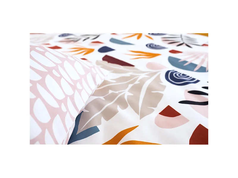 Housse de couette 240x260 + 2 taies d'oreiller 63x63 Microfibre Domy