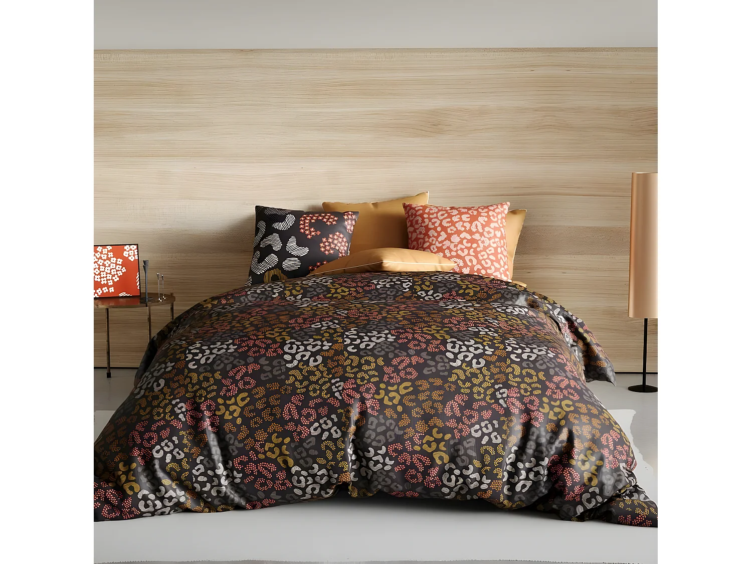 Parure de drap plat 270x290 3 pièces Coton Onalia