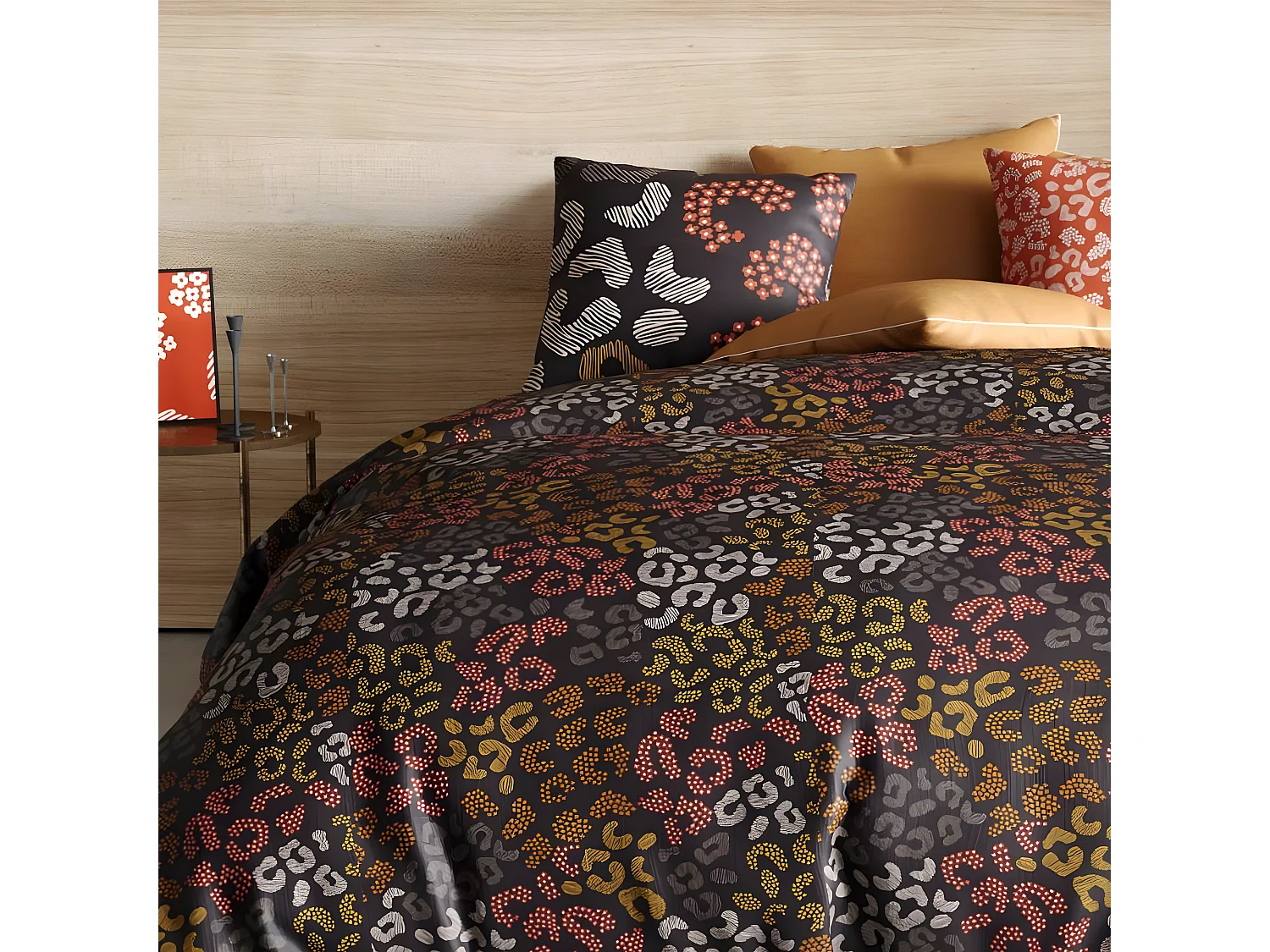 Parure de drap plat 270x290 3 pièces Coton Onalia