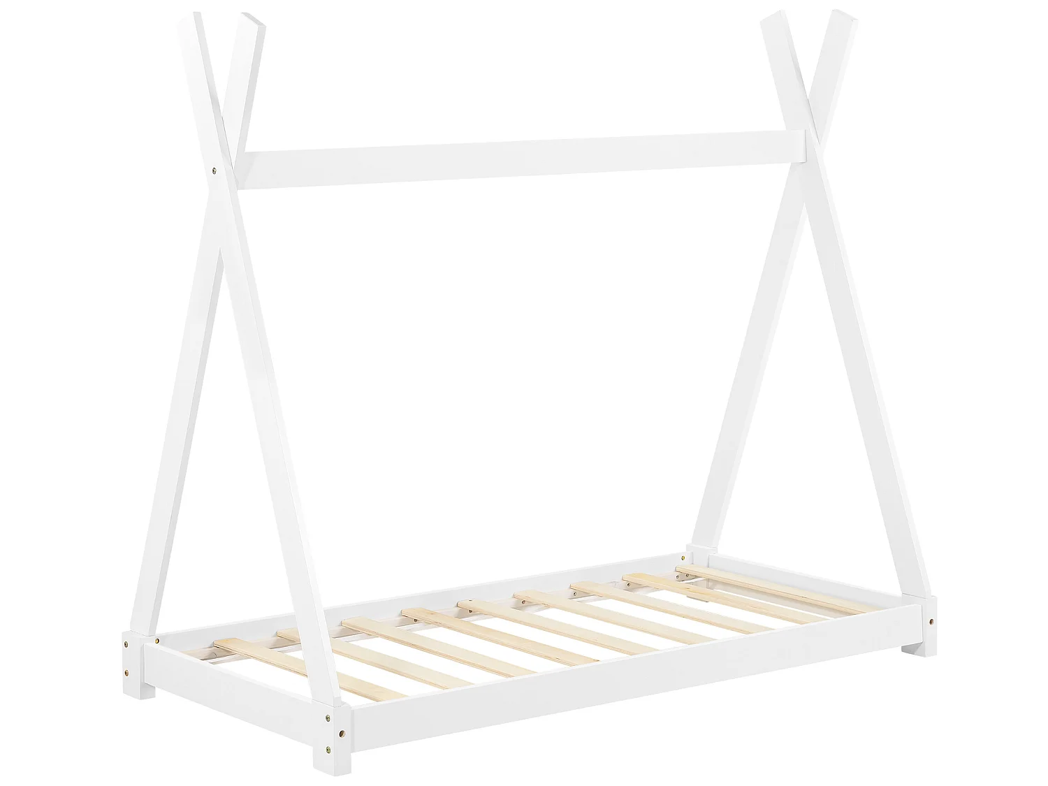 Lit de Tipi pour Enfant Onejda Blanc Mat 160 x 80 cm [en.casa]