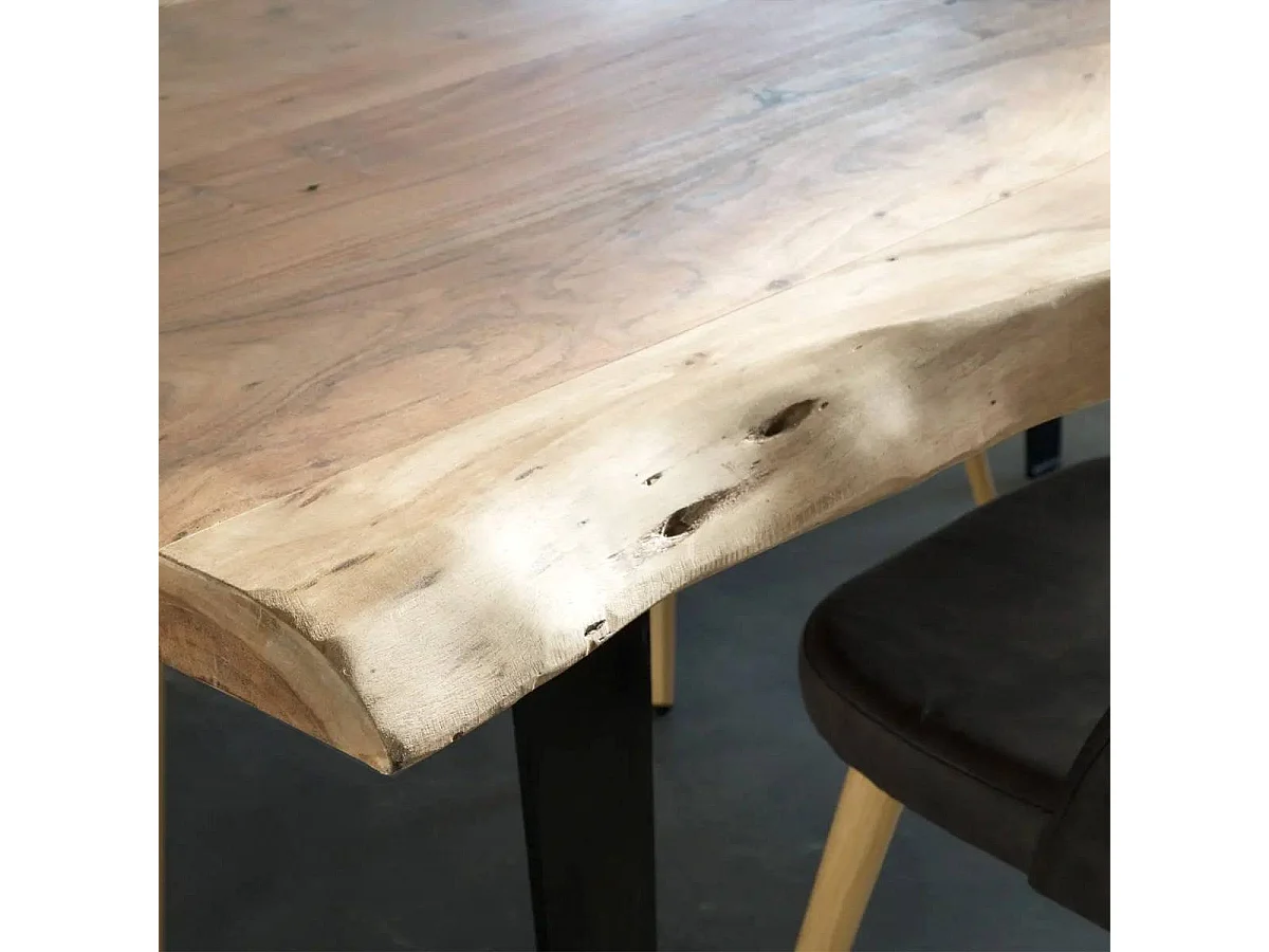Table à manger en bois d'acacia 200 cm Tree