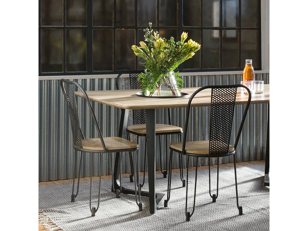 Table à manger en bois de manguier Suzon