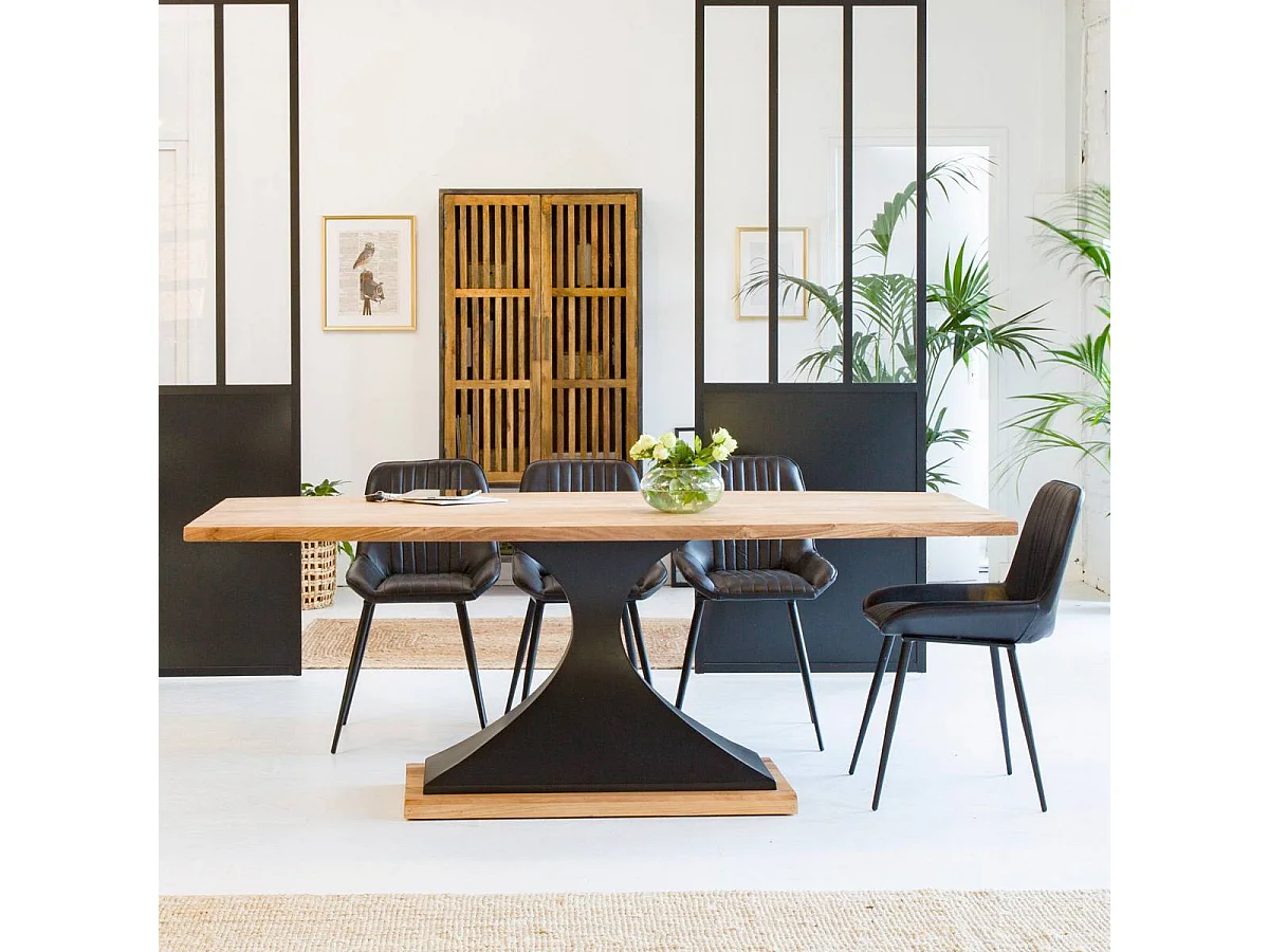 Table à manger en bois d'acacia Montréal