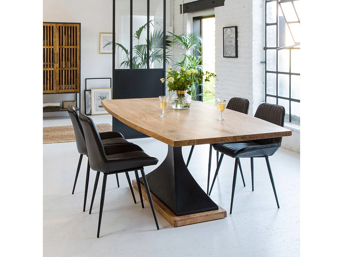 Table à manger en bois d'acacia Montréal