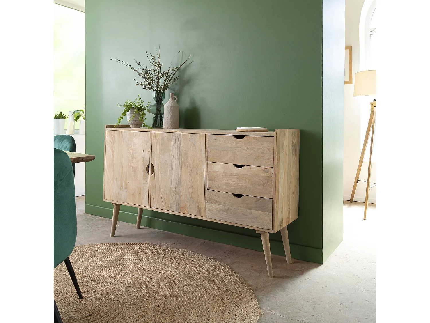 Buffet en bois de manguier Augustine