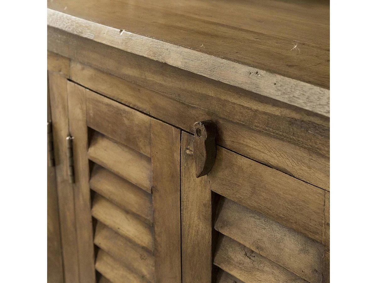 Buffet en bois recyclé 6 portes Aubin