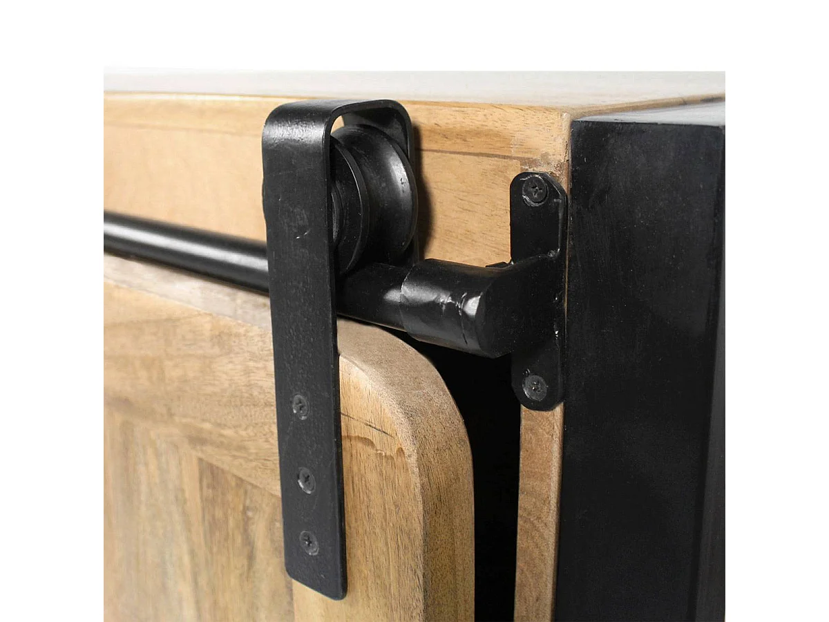 Buffet en bois de manguier avec porte coulissante New-York