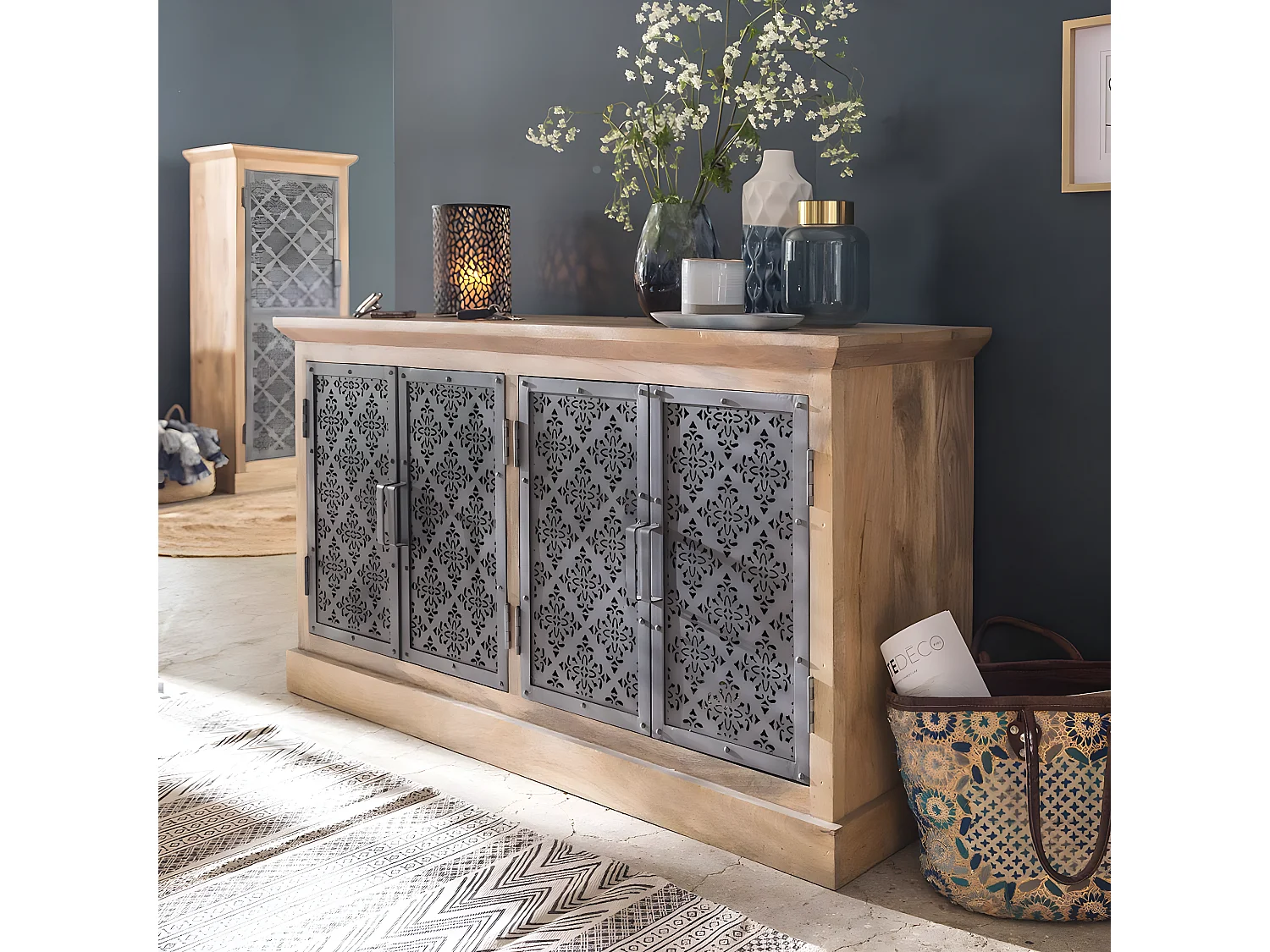 Buffet enfilade en bois de manguier Sahara