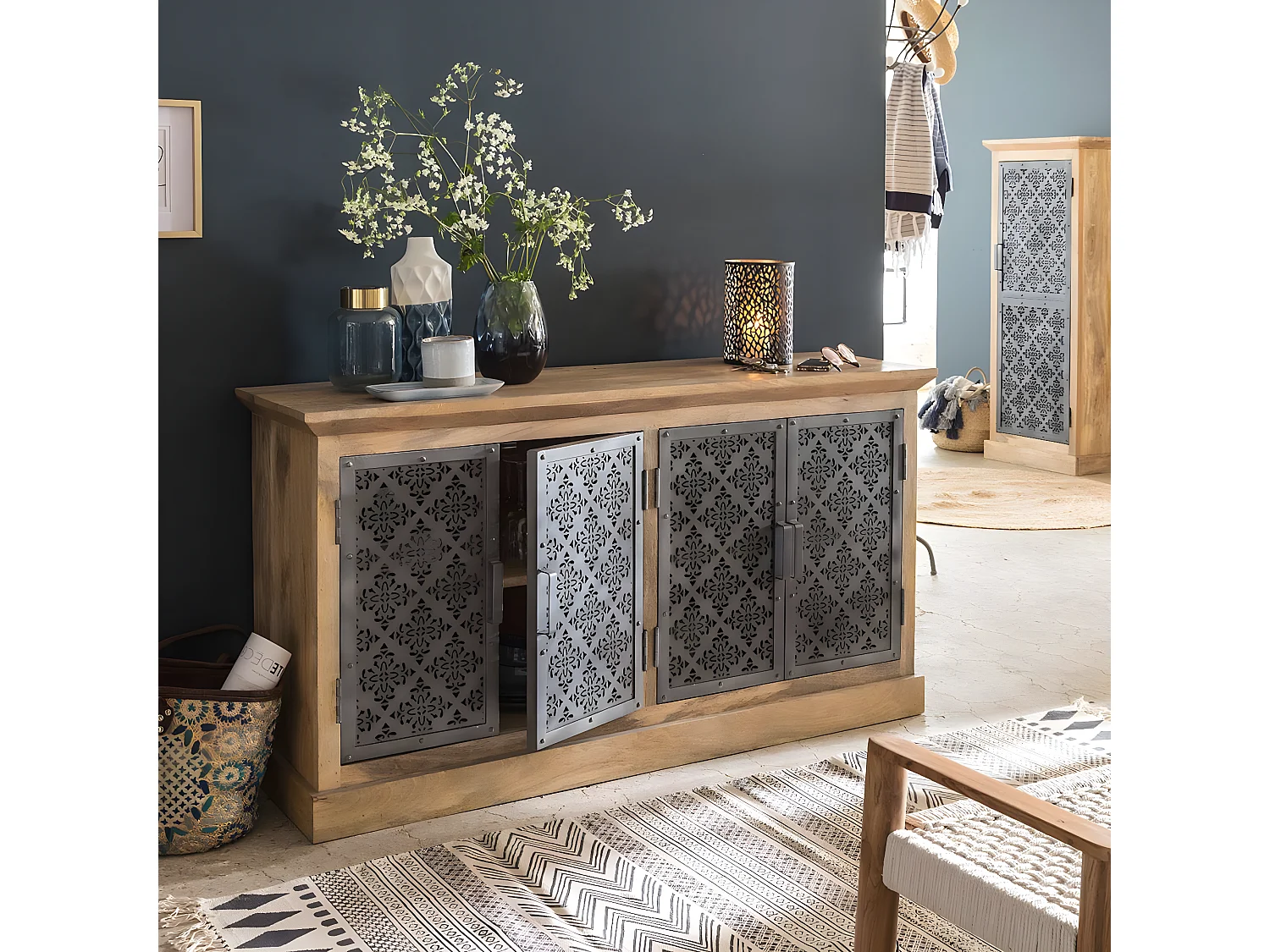 Buffet enfilade en bois de manguier Sahara