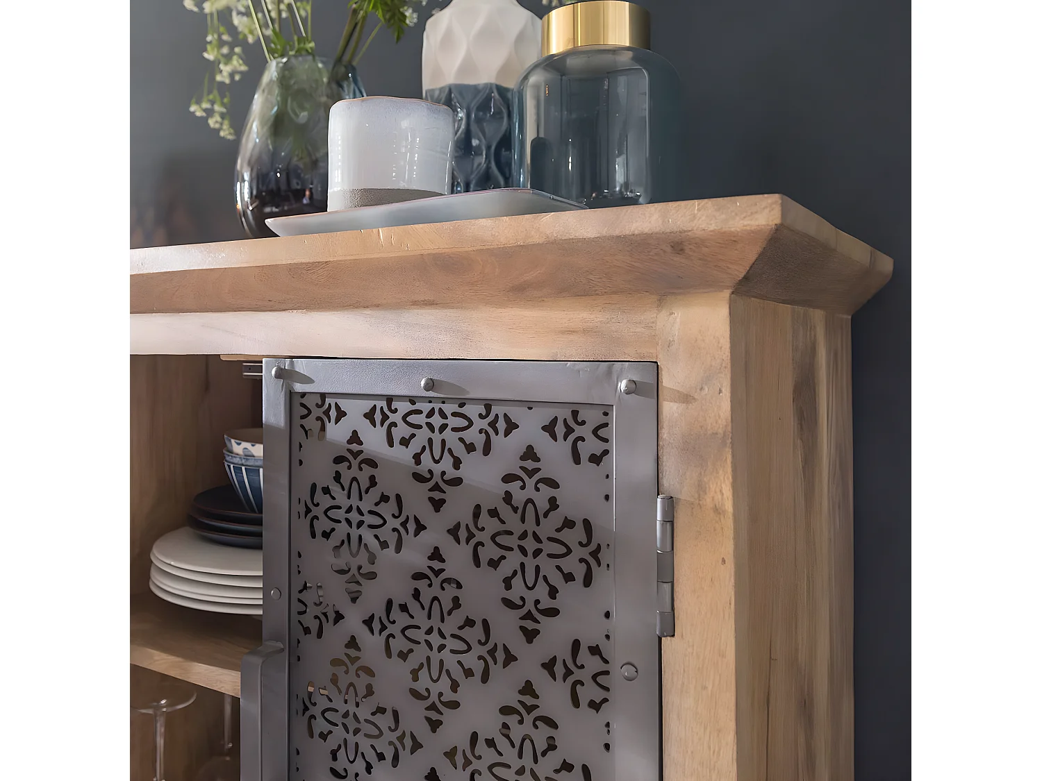 Buffet enfilade en bois de manguier Sahara