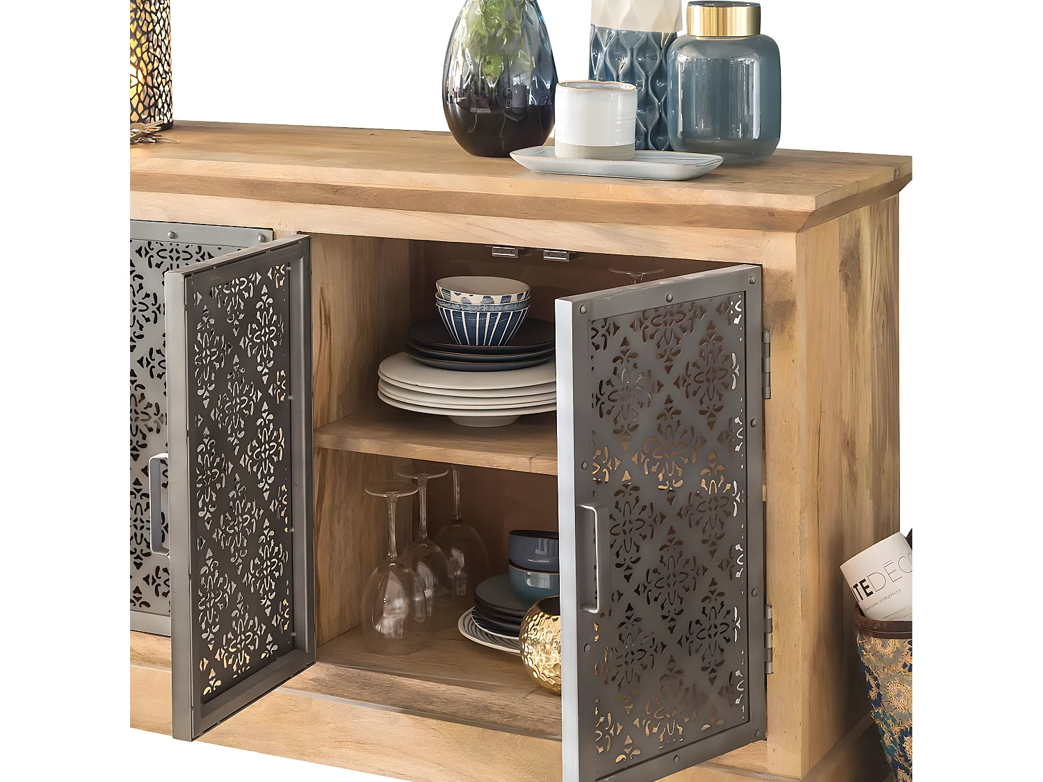 Buffet enfilade en bois de manguier Sahara