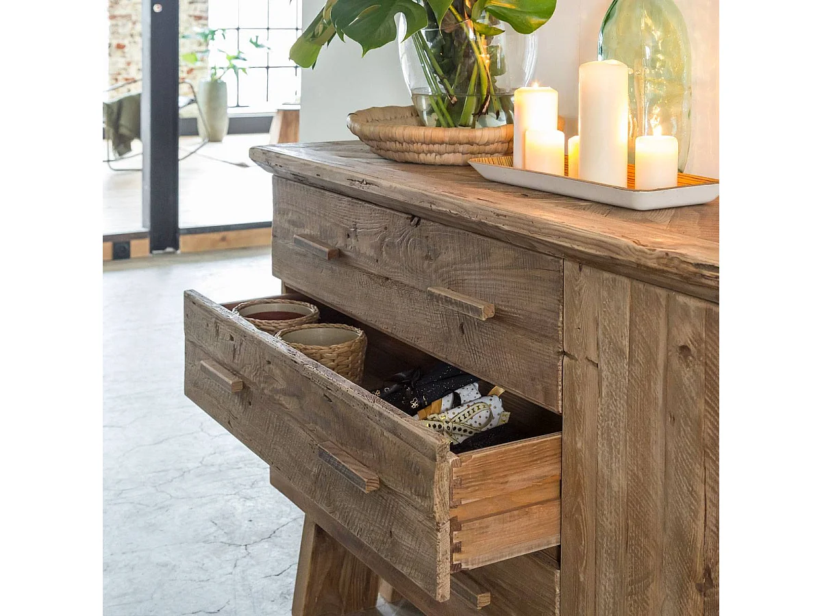 Buffet en bois recyclé 2 portes Blaise
