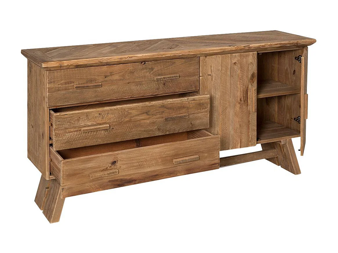 Buffet en bois recyclé 2 portes Blaise