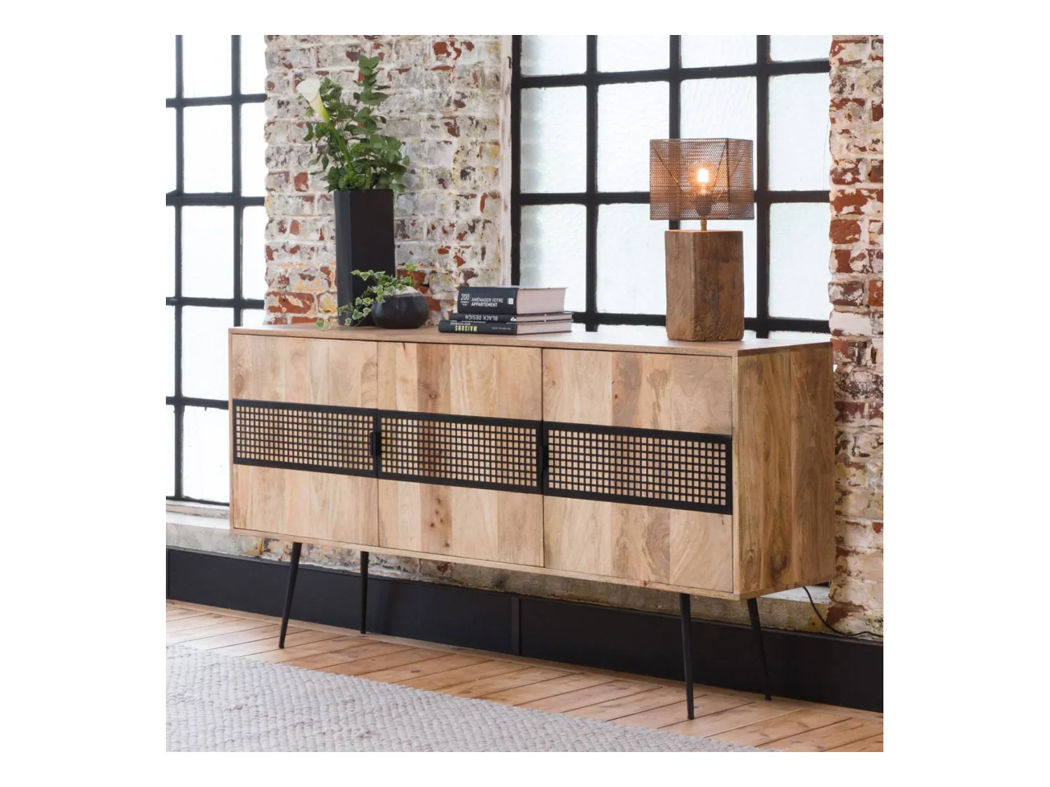 Buffet en bois de manguier Jasmin