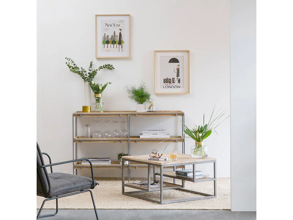 Table basse en bois de manguier Carolane