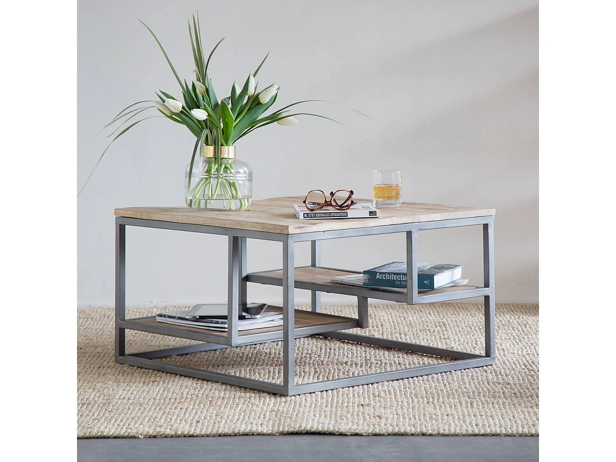 Table basse en bois de manguier Carolane