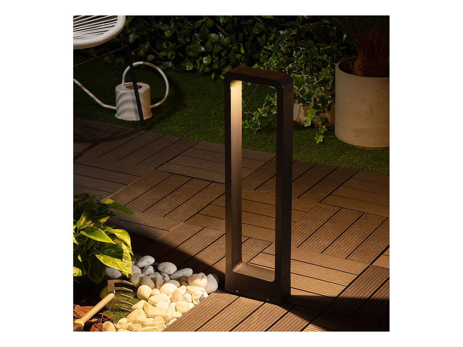 Balise LED Extérieure 7W en Saillie sur Pied 60cm Alma 3000K Blanc chaud