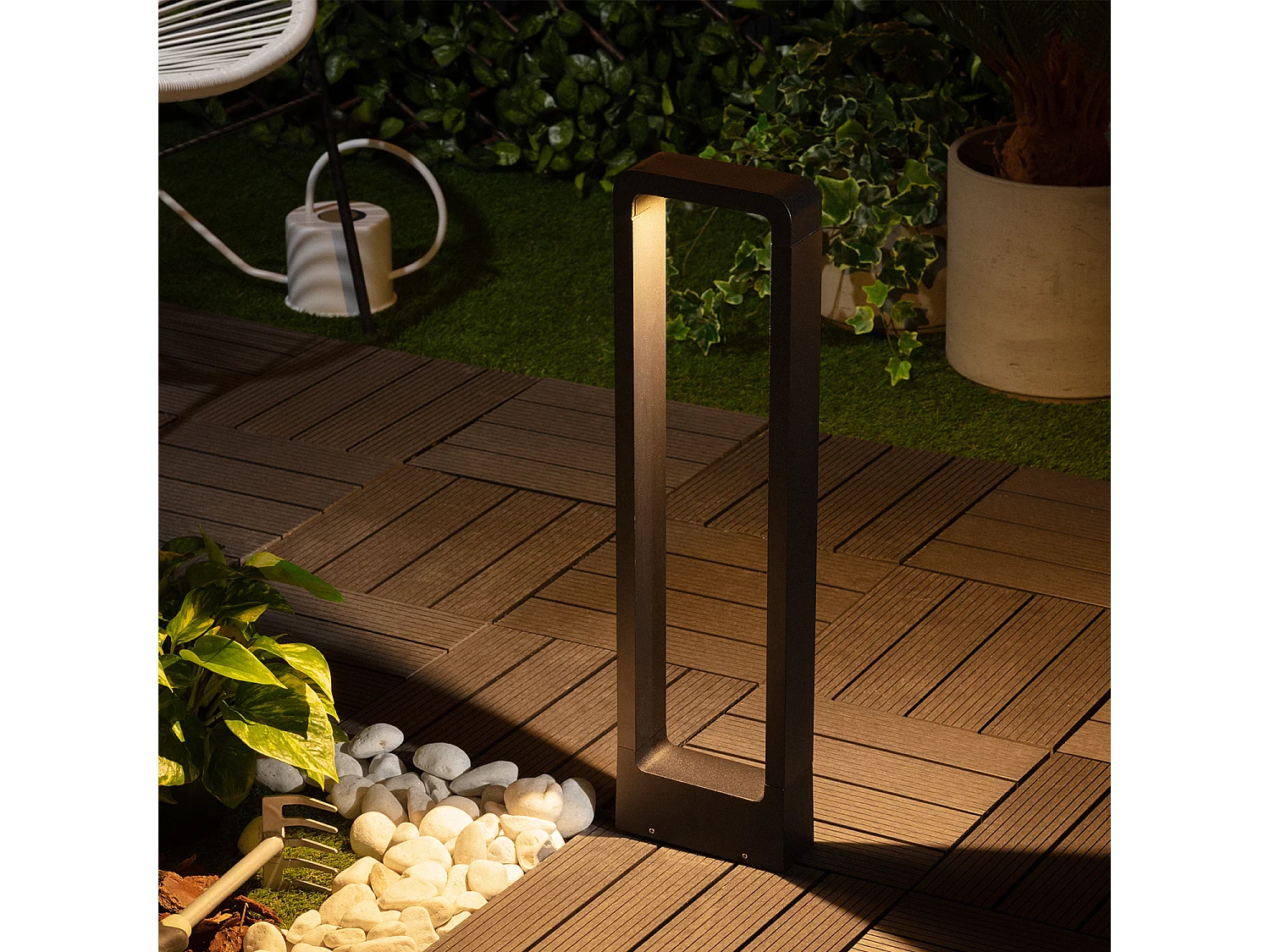 Balise LED Extérieure 7W en Saillie sur Pied 60cm Alma 3000K Blanc chaud