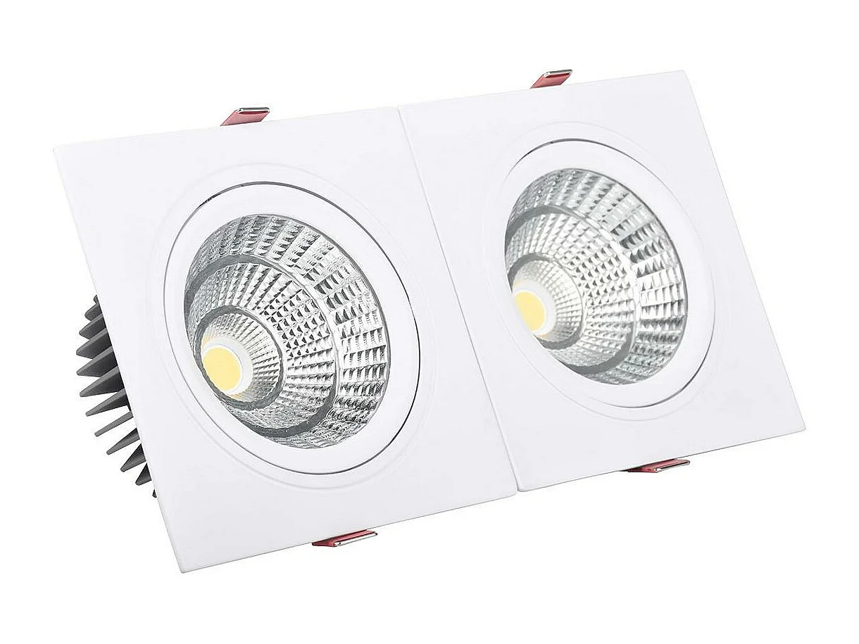 Spot Downlight LED 10W Rectangulaire Madison Coupe 165x75 mm 4000K Blanc neutre