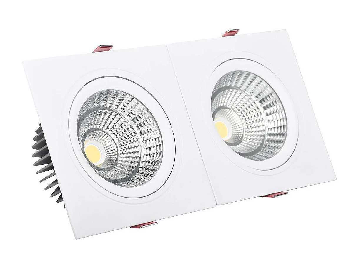 Spot Downlight LED 10W Rectangulaire Madison Coupe 165x75 mm 4000K Blanc neutre