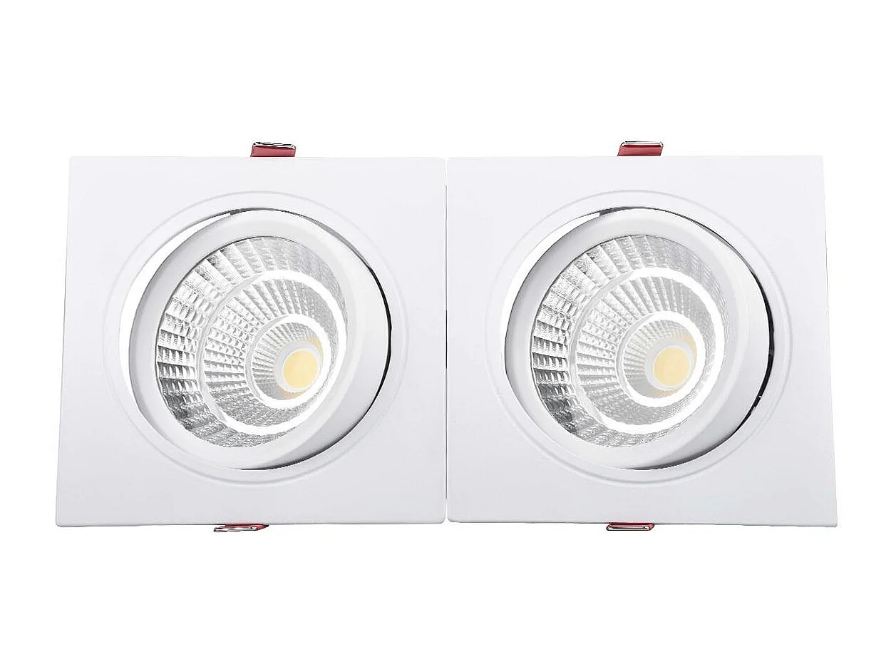 Spot Downlight LED 10W Rectangulaire Madison Coupe 165x75 mm 4000K Blanc neutre