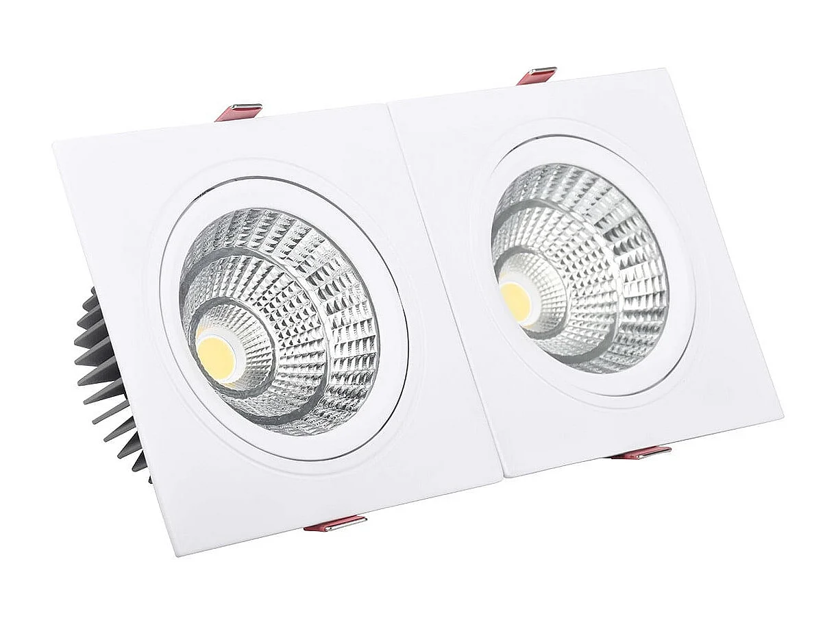 Spot Downlight LED 10W Rectangulaire Madison Coupe 165x75 mm 4000K Blanc neutre