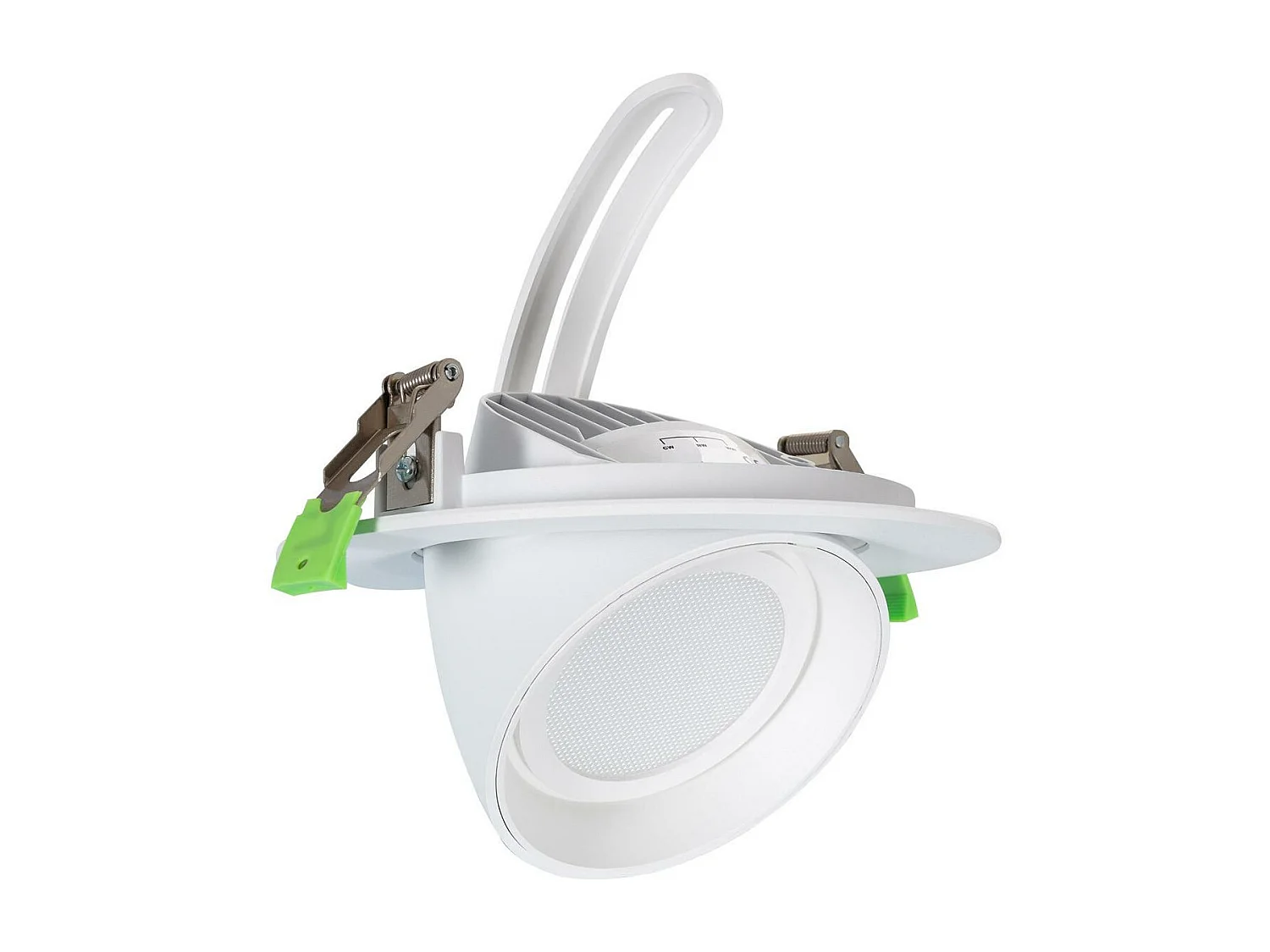 Downlight LED 38W Rond Orientable  120lm/W LIFUD Coupe Ø 170 mm Blanc Chaud No Flicker 3000K