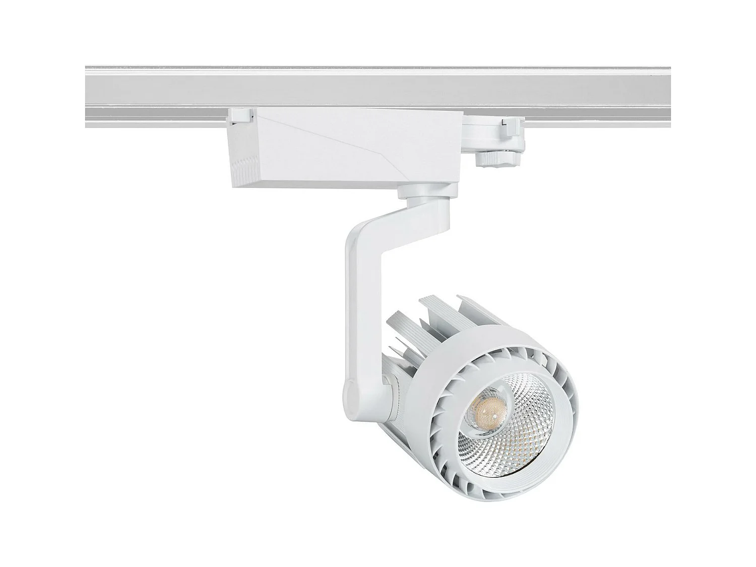 Spot LED sur Rail Triphasé 30W Dora Blanc 2700K Blanc chaud