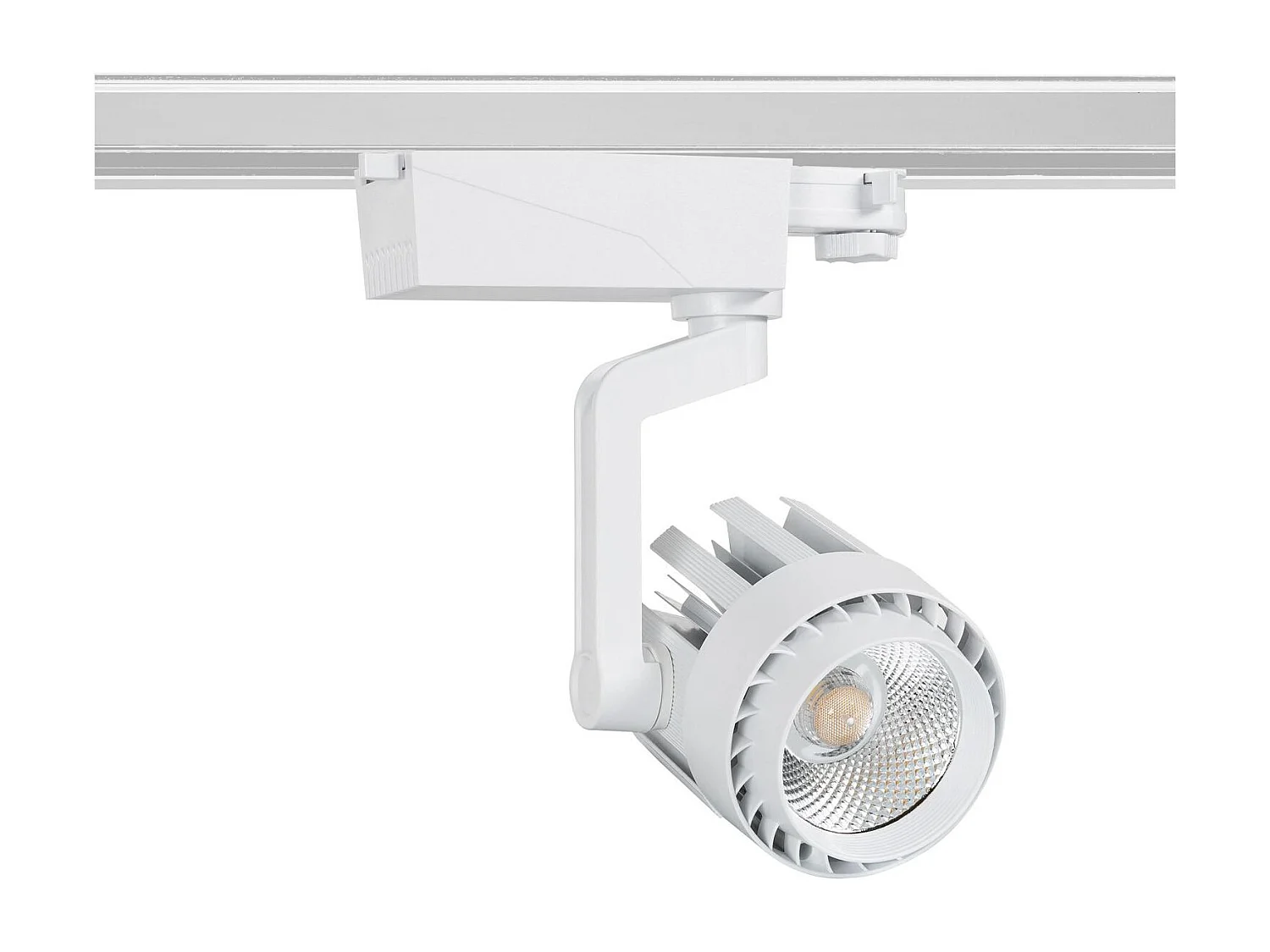 Spot LED sur Rail Triphasé 30W Dora Blanc 2700K Blanc chaud