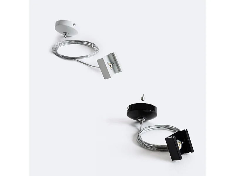 Kit de Suspensión pour Rail Triphasé DALI Blanc