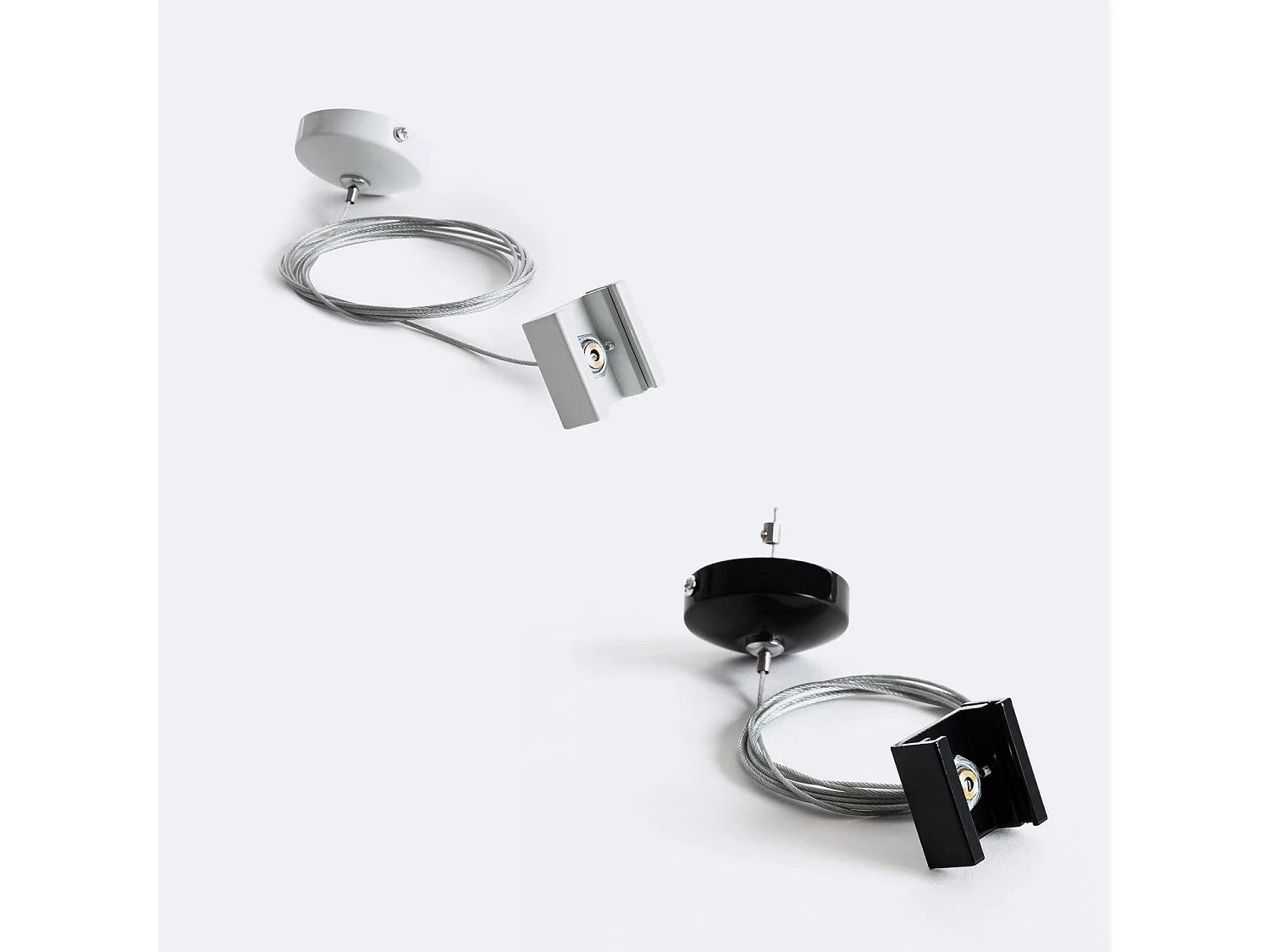 Kit de Suspensión pour Rail Triphasé DALI Blanc