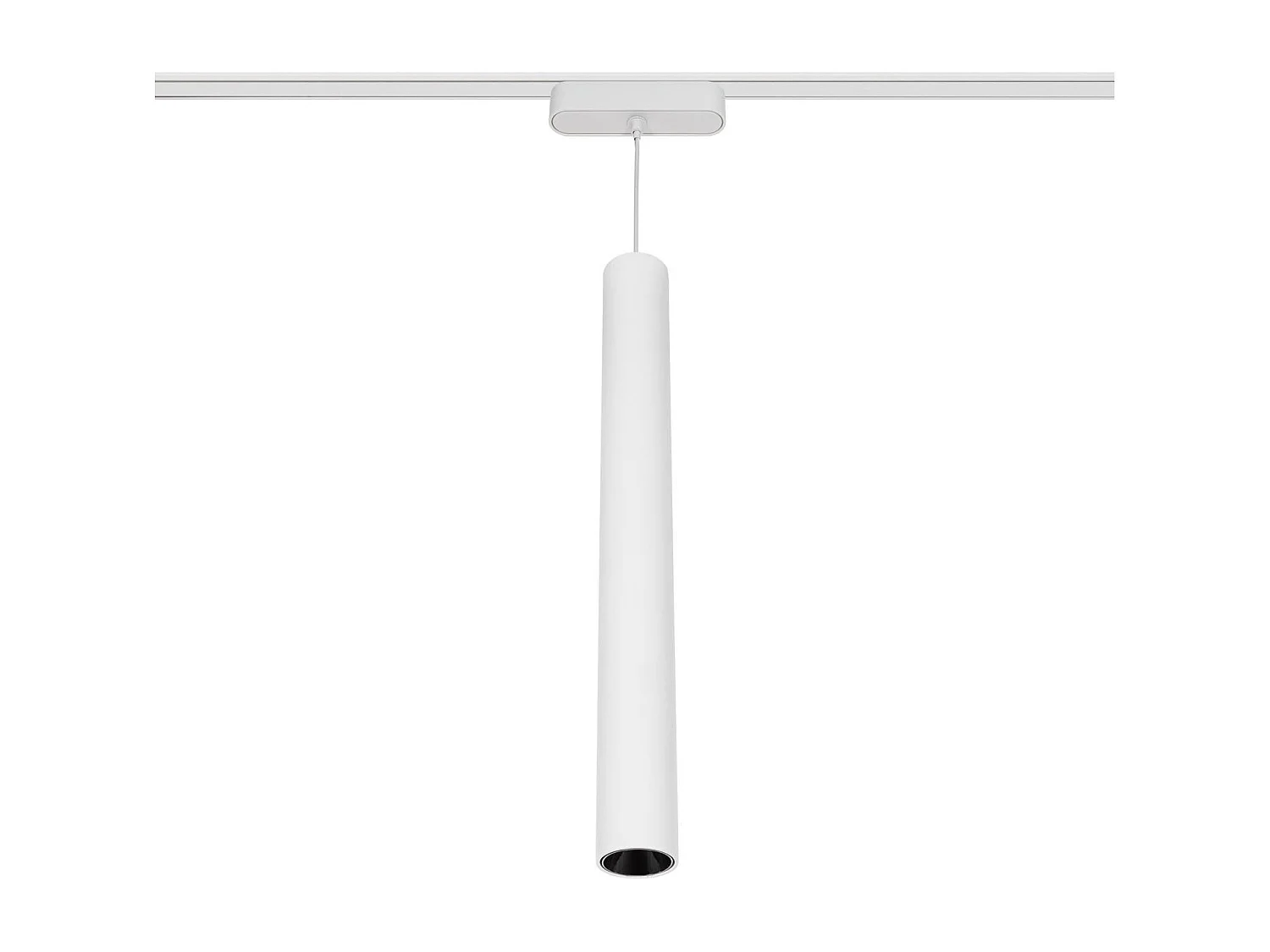 Spot LED Suspendu sur Rail Magnétique 25mm Extra-Plat 7W 48V Quartz Blanc 2700K Blanc chaud