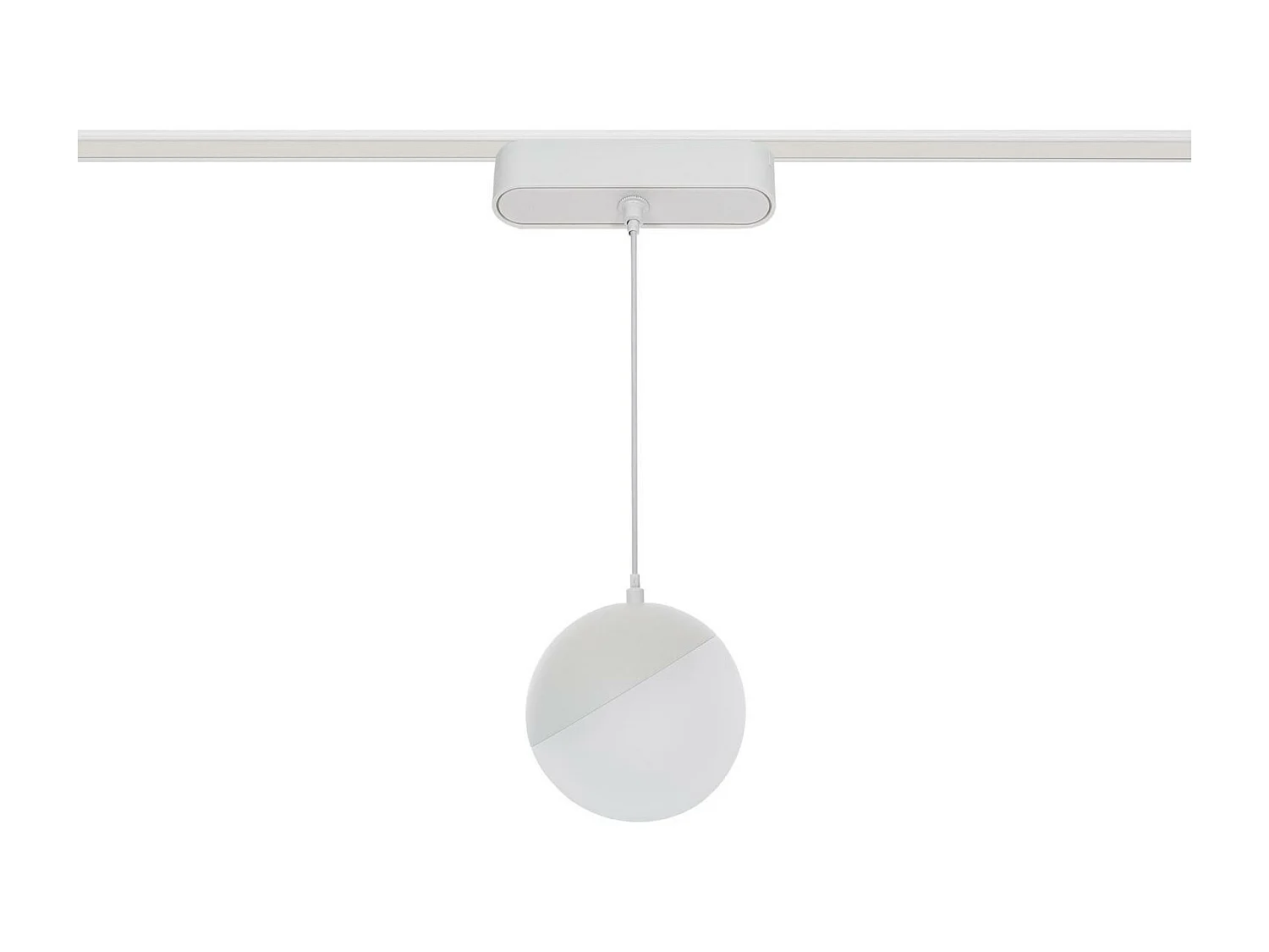 Spot LED Suspendu sur Rail Magnétique 25mm Extra-Plat 10W 48V Ø100 mm Blanc 2700K Blanc chaud