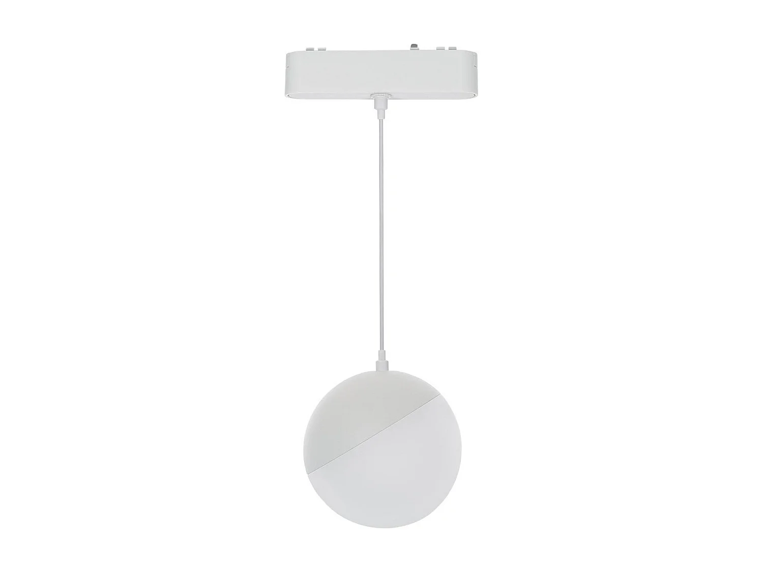 Spot LED Suspendu sur Rail Magnétique 25mm Extra-Plat 10W 48V Ø100 mm Blanc 2700K Blanc chaud