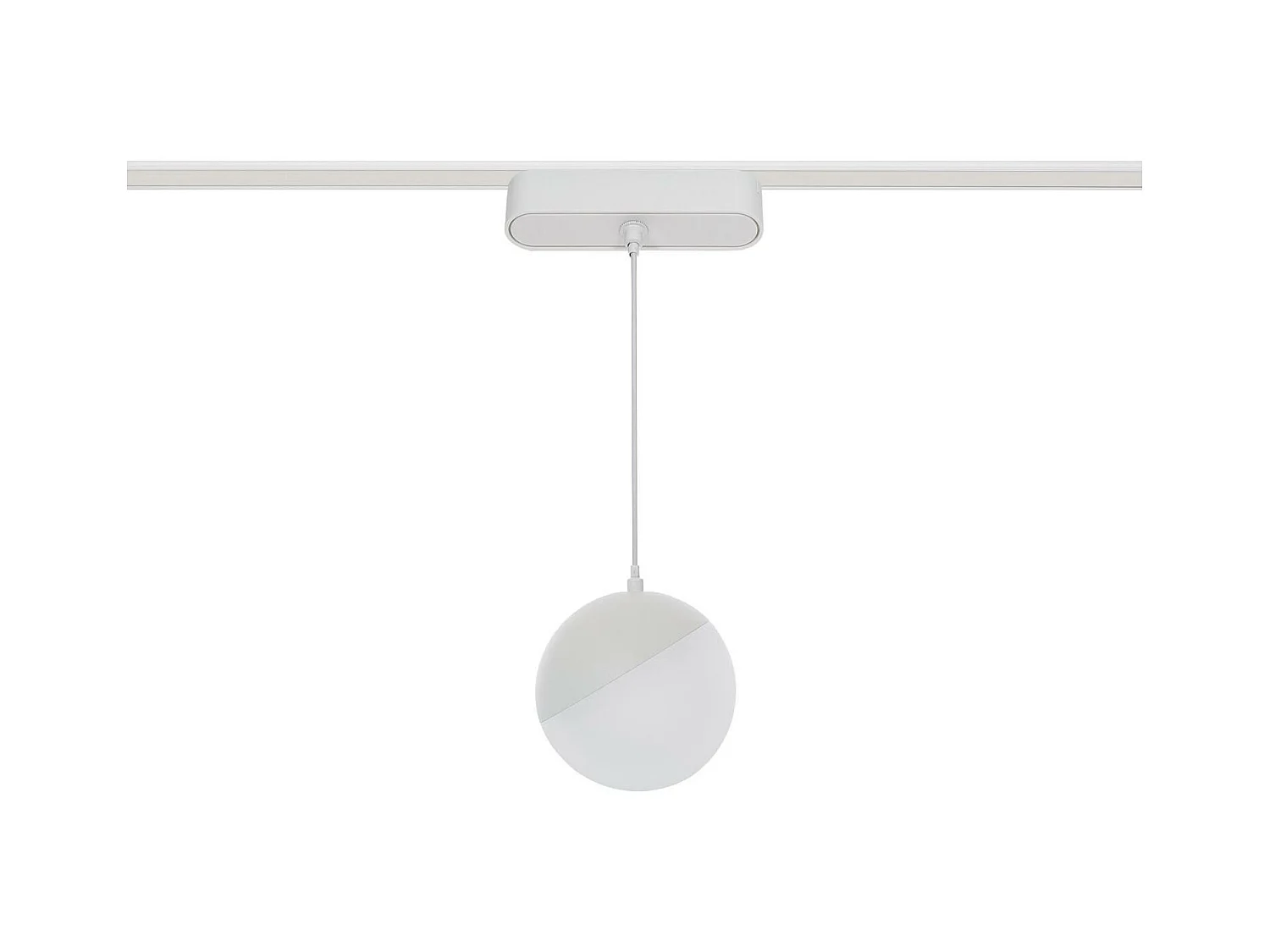 Spot LED Suspendu sur Rail Magnétique 25mm Extra-Plat 10W 48V Ø100 mm Blanc 2700K Blanc chaud