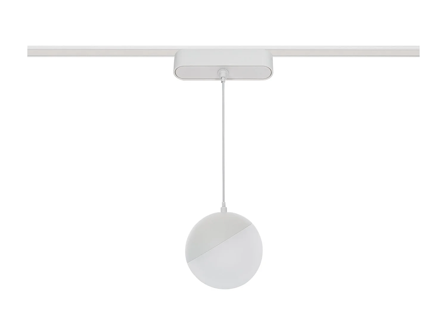 Spot LED Suspendu sur Rail Magnétique 25mm Extra-Plat 10W 48V Ø100 mm Blanc 2700K Blanc chaud