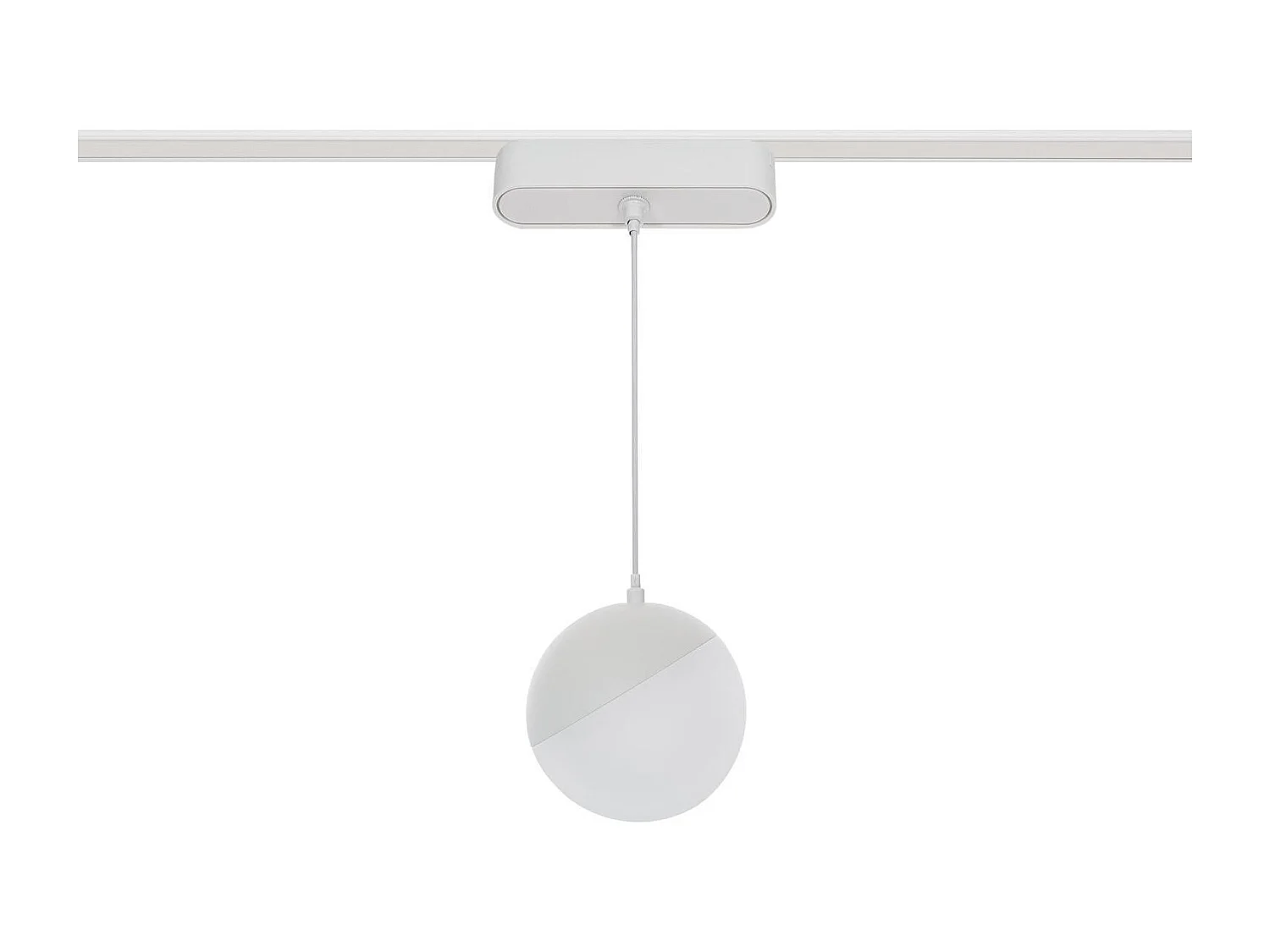 Spot LED Suspendu sur Rail Magnétique 25mm Extra-Plat 10W 48V Ø100 mm Blanc 2700K Blanc chaud