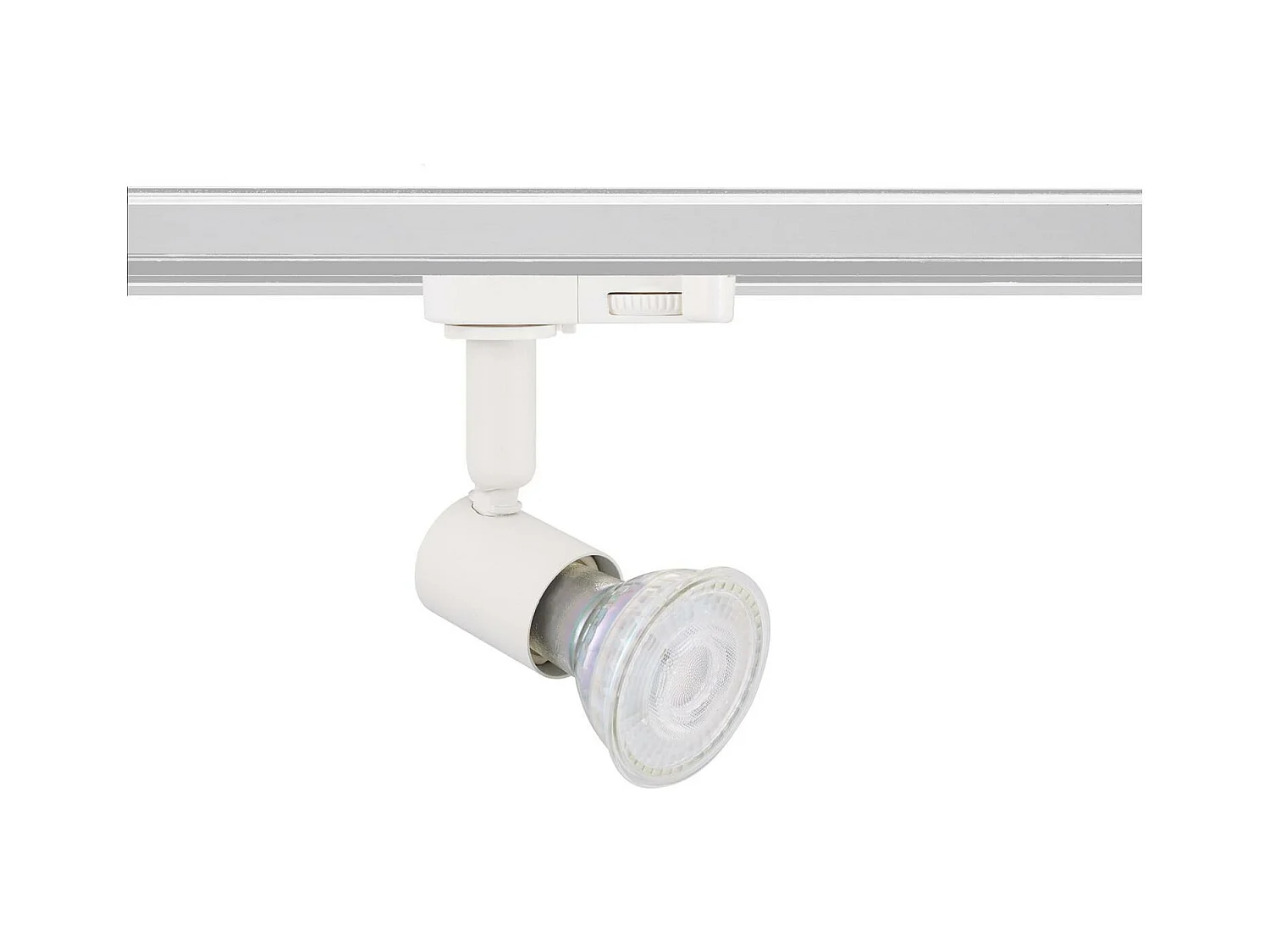 Spot à Douille sur Rail Triphasé Oasis pour Ampoule GU10 Blanc
