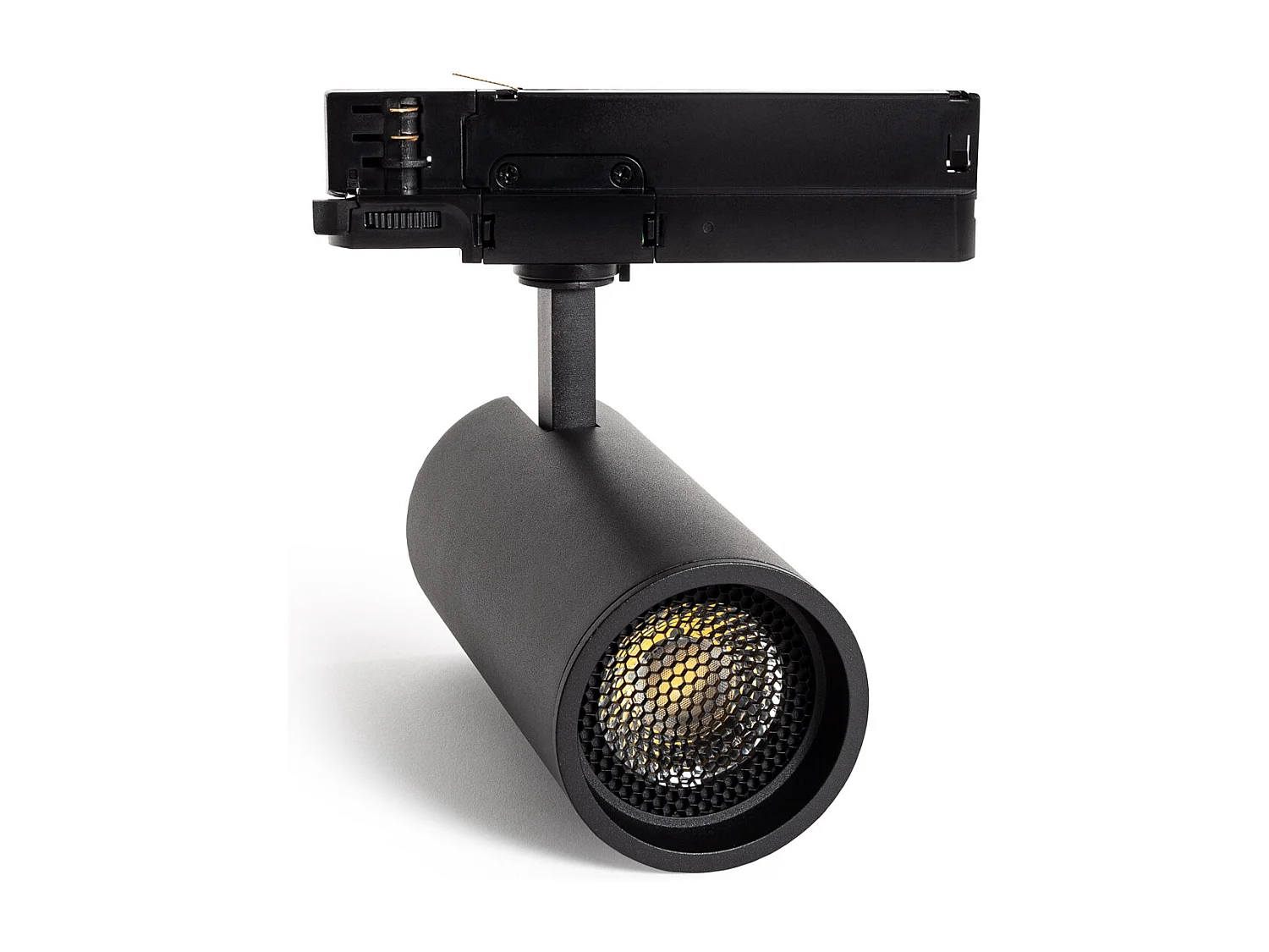Spot LED Fasano Anti-éblouissement 30W CCT Sélectionnable pour Rail Triphasé Dimmable Noir 2700K - 3200K - 4000K Sélectionnable
