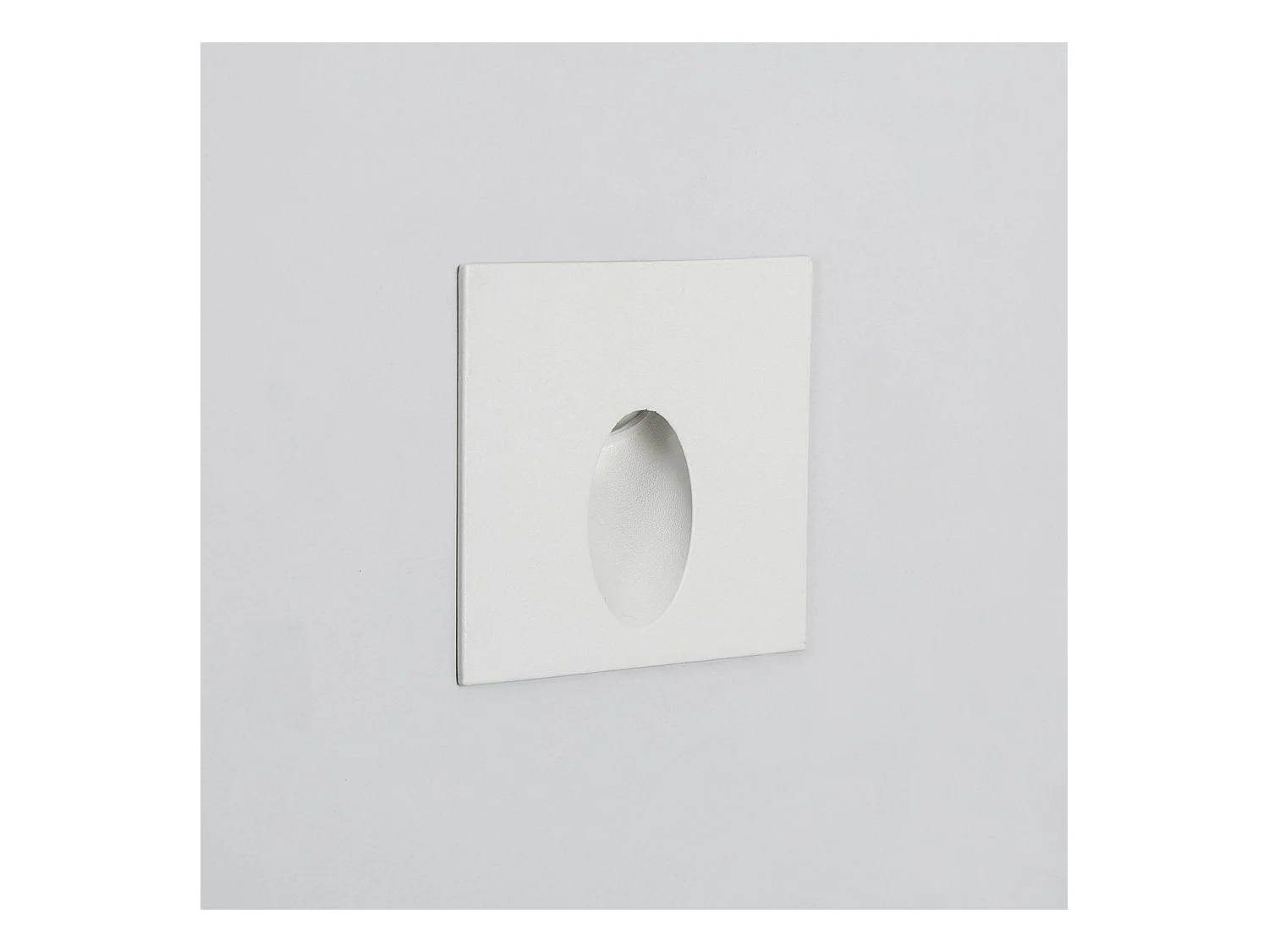 Balise Extérieure Murale LED Encastrable 3W Carrée Ellis Blanche  4000K Blanc neutre