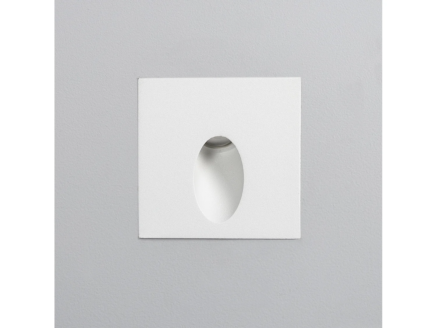 Balise Extérieure Murale LED Encastrable 3W Carrée Ellis Blanche  4000K Blanc neutre