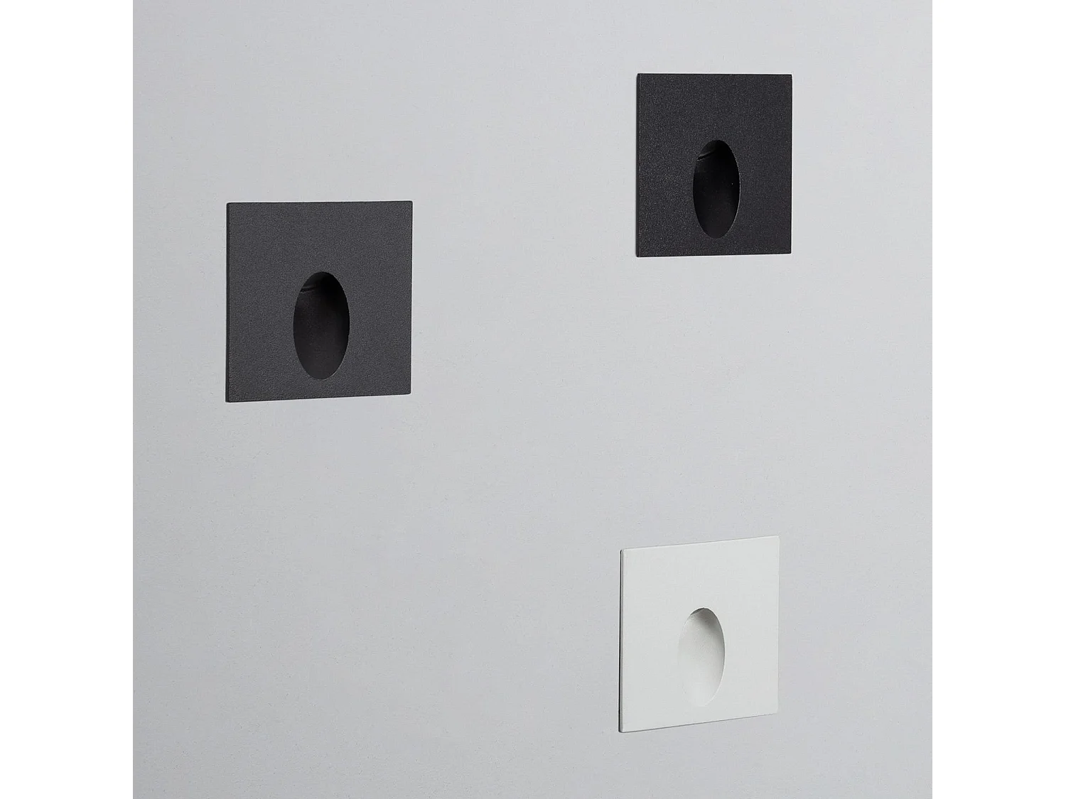 Balise Extérieure Murale LED Encastrable 3W Carrée Ellis Blanche  4000K Blanc neutre