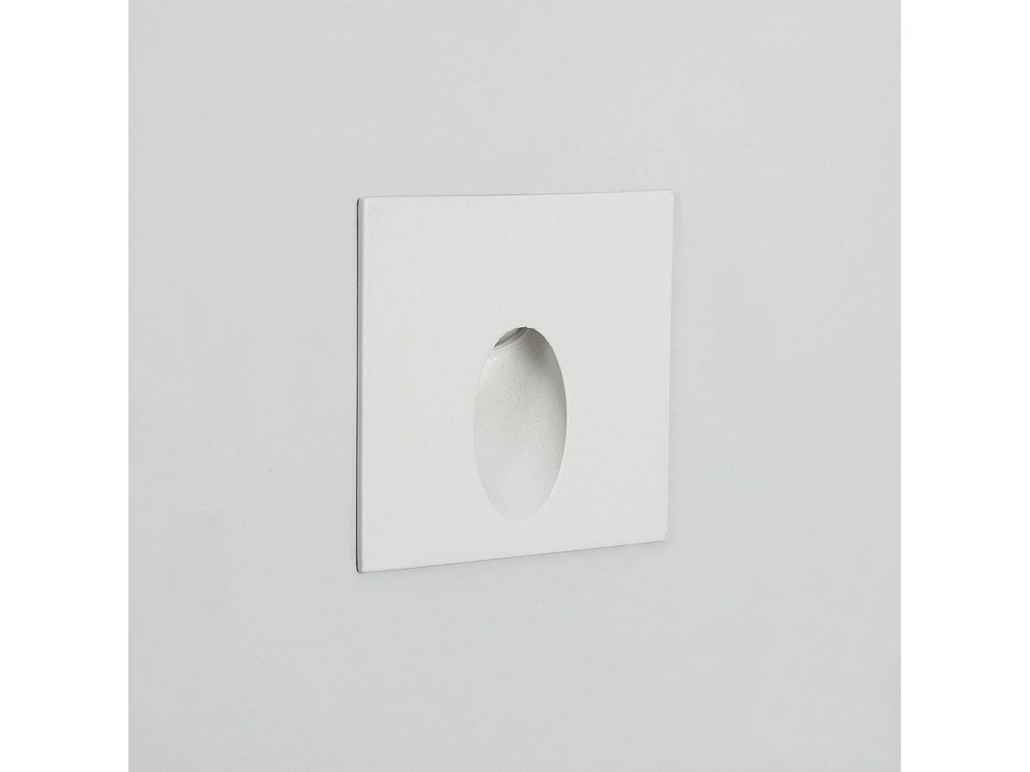 Balise Extérieure Murale LED Encastrable 3W Carrée Ellis Blanche