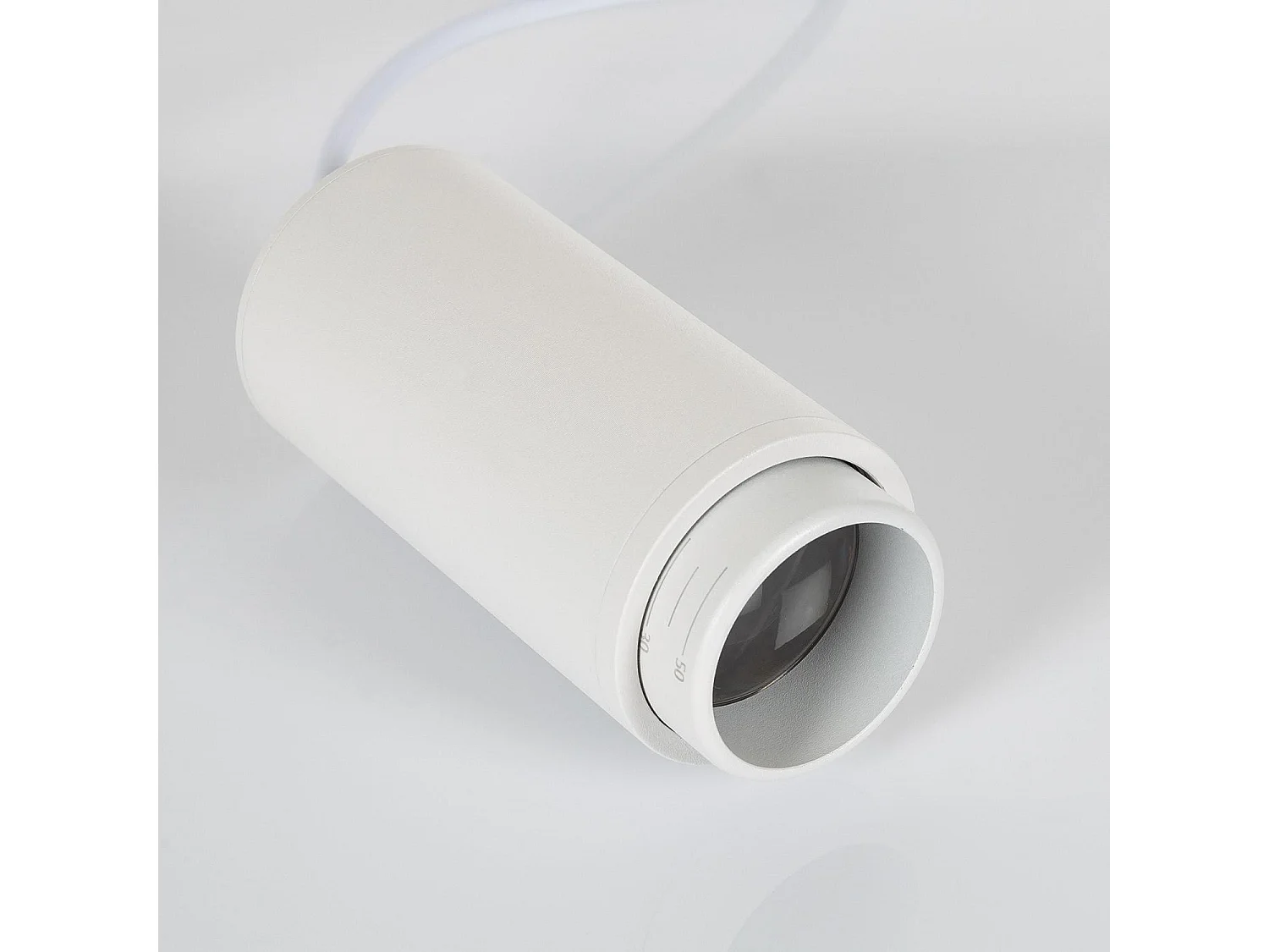 Suspension Cuarzo Multiangle 10-50º de Rail Triphasé pour Ampoule GU10  Blanc